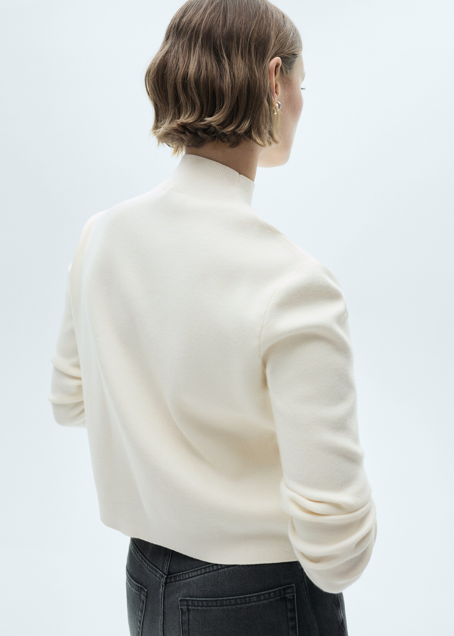 Pull-over maille col montant - Verso de l’article