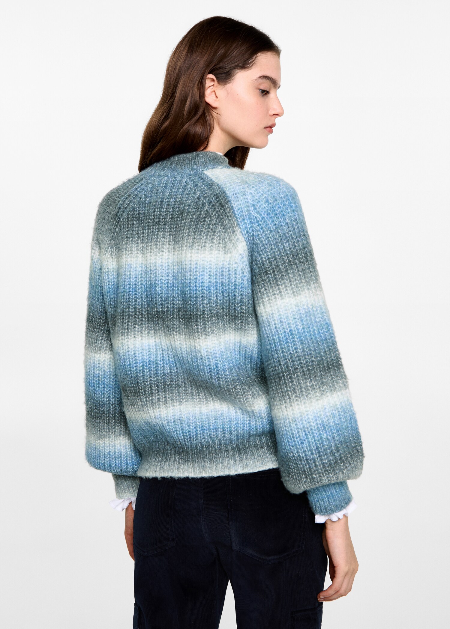 Degraded knitted sweater - Reverse of the article