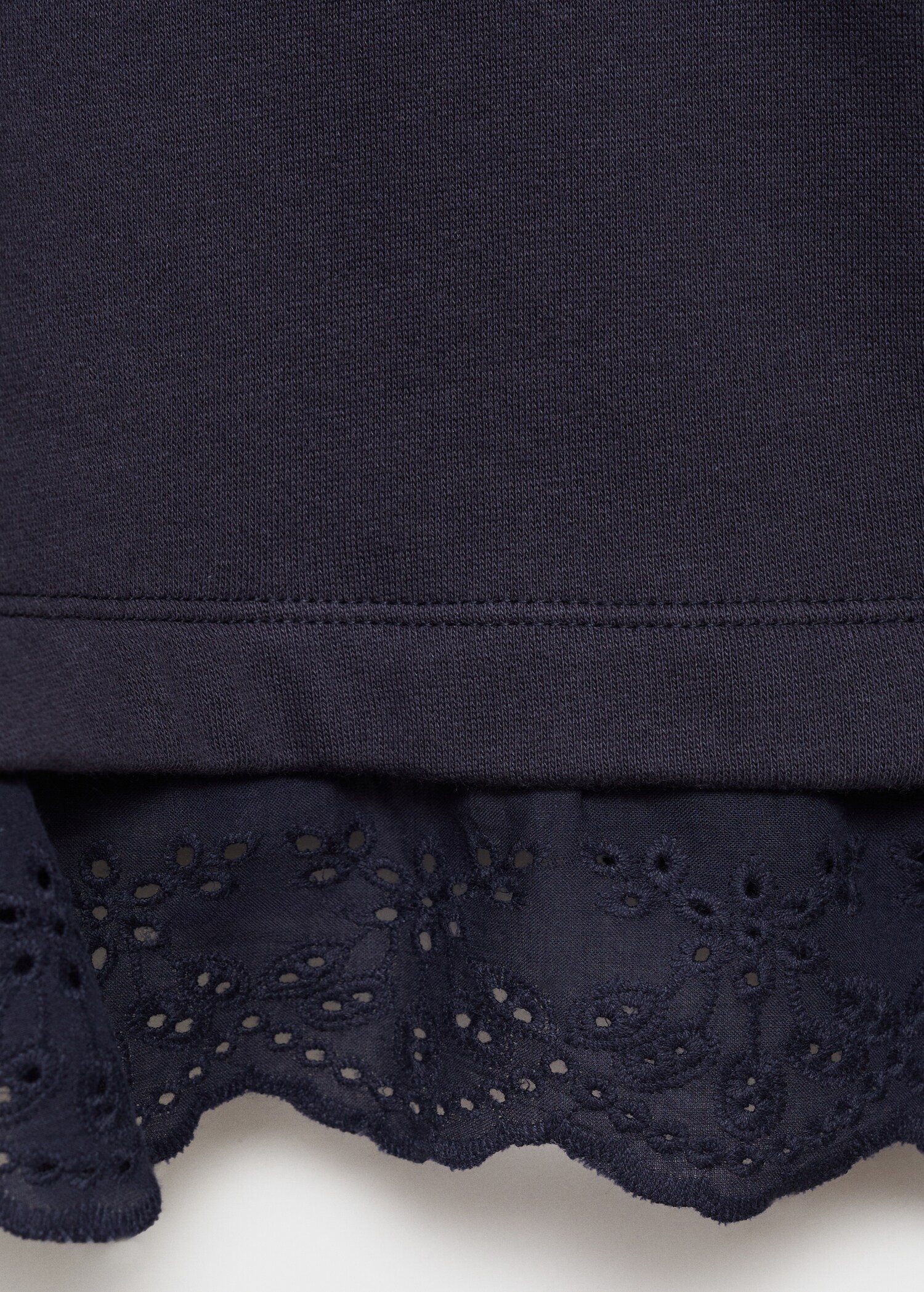 Embroidered detail cotton sweatshirt - Details of the article 8
