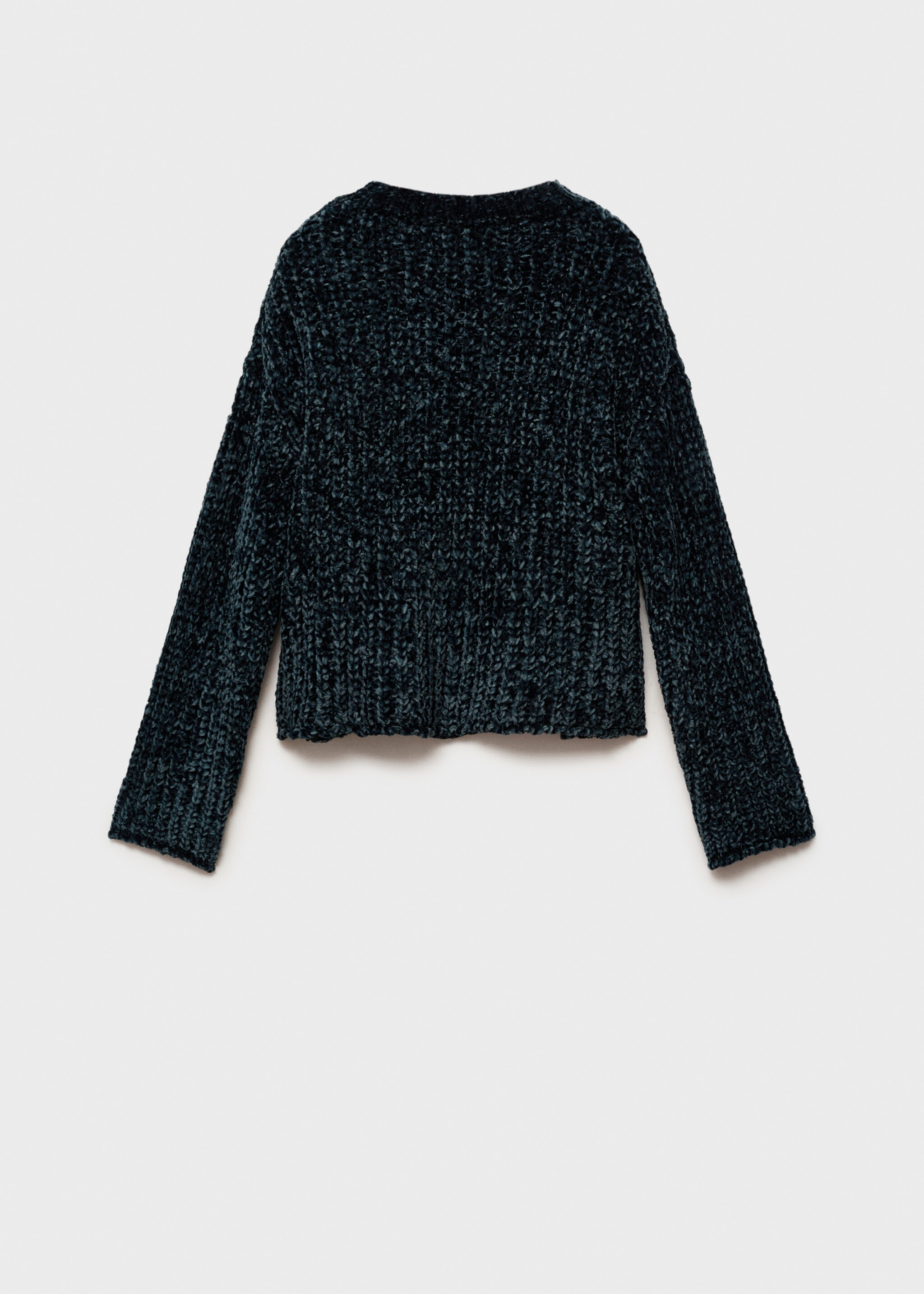 Bouclé knit sweater - Reverse of the article