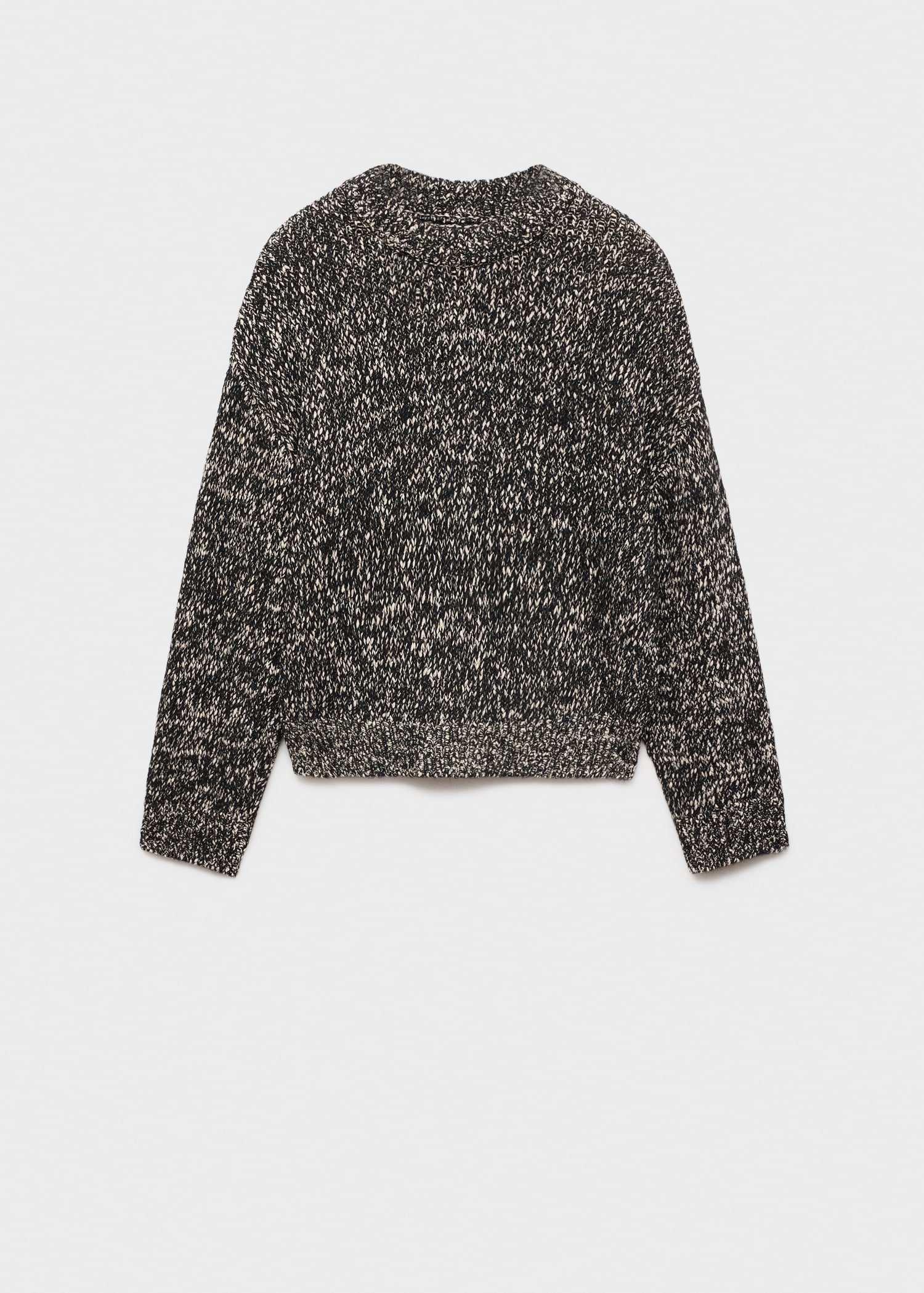 Mottled round-neck sweater - Article without model