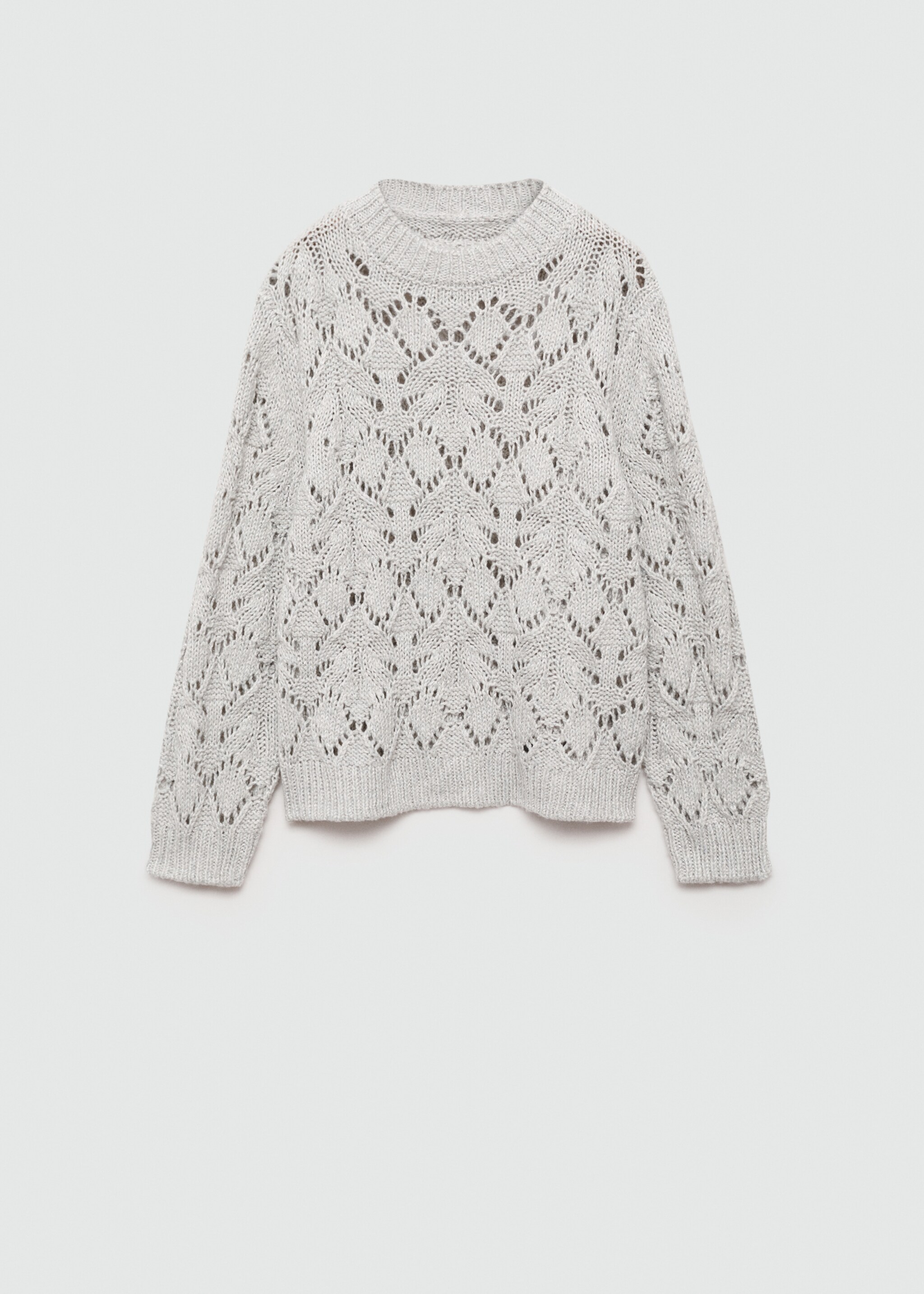 Lurex openwork knitted sweater - Article without model
