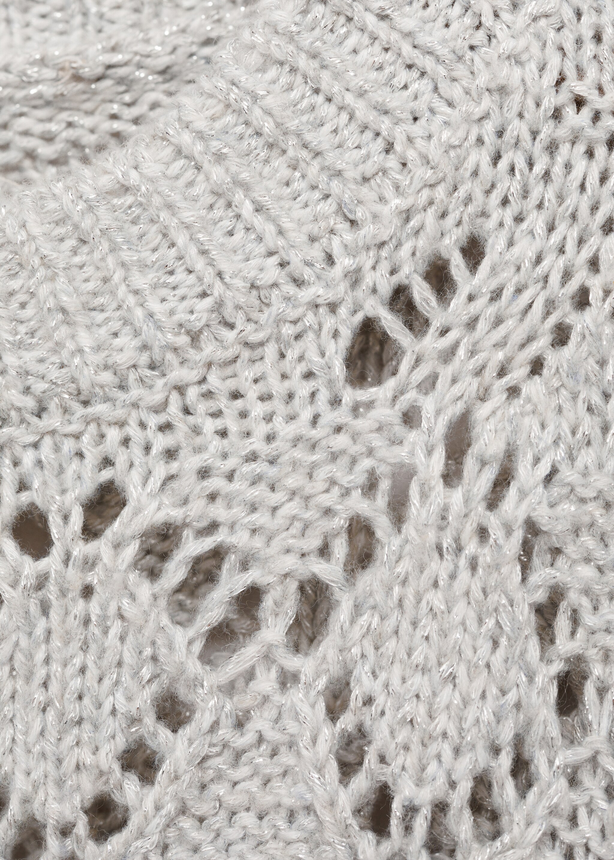 Lurex openwork knitted sweater - Details of the article 0