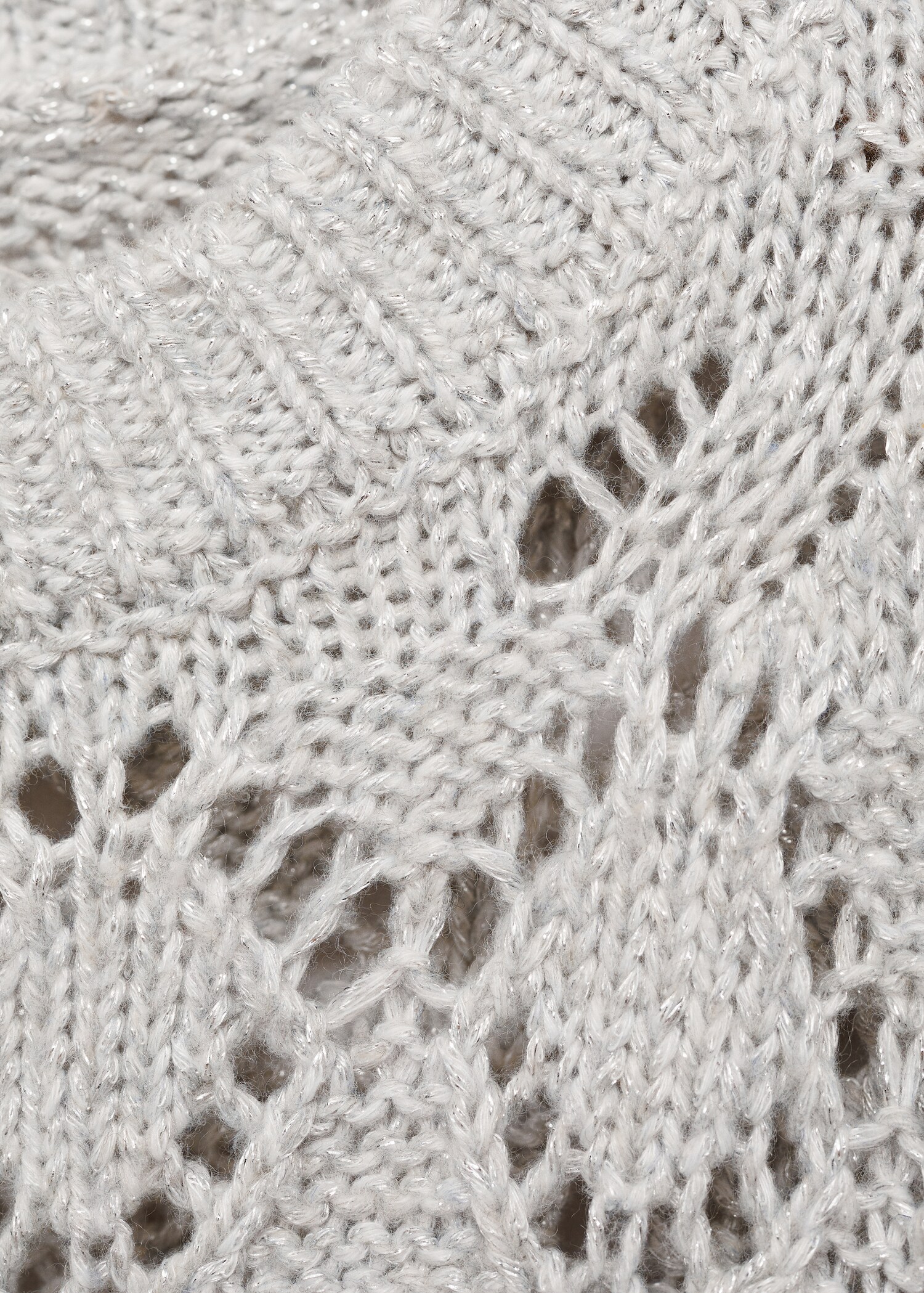 Lurex openwork knitted sweater - Details of the article 0