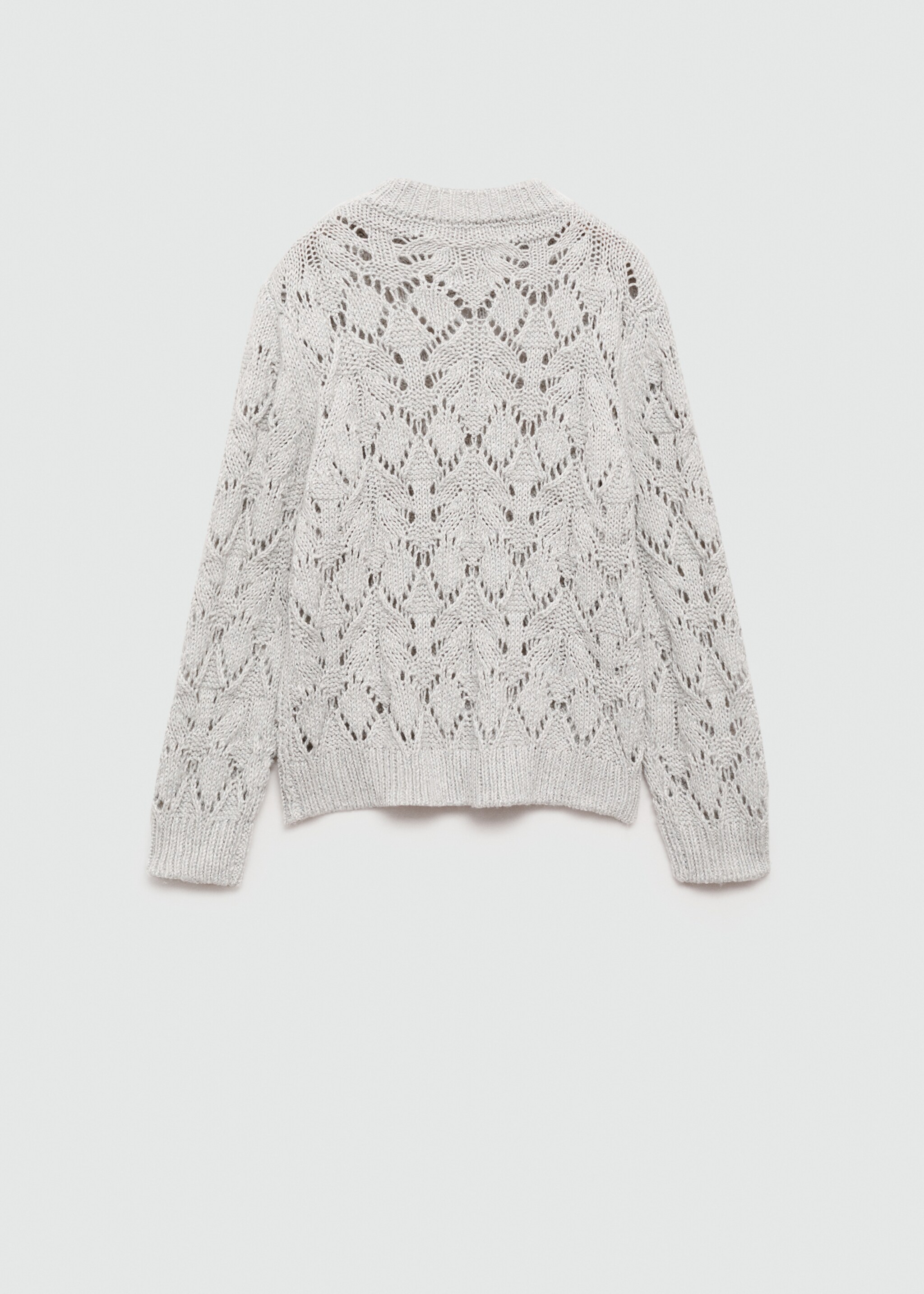 Lurex openwork knitted sweater - Reverse of the article