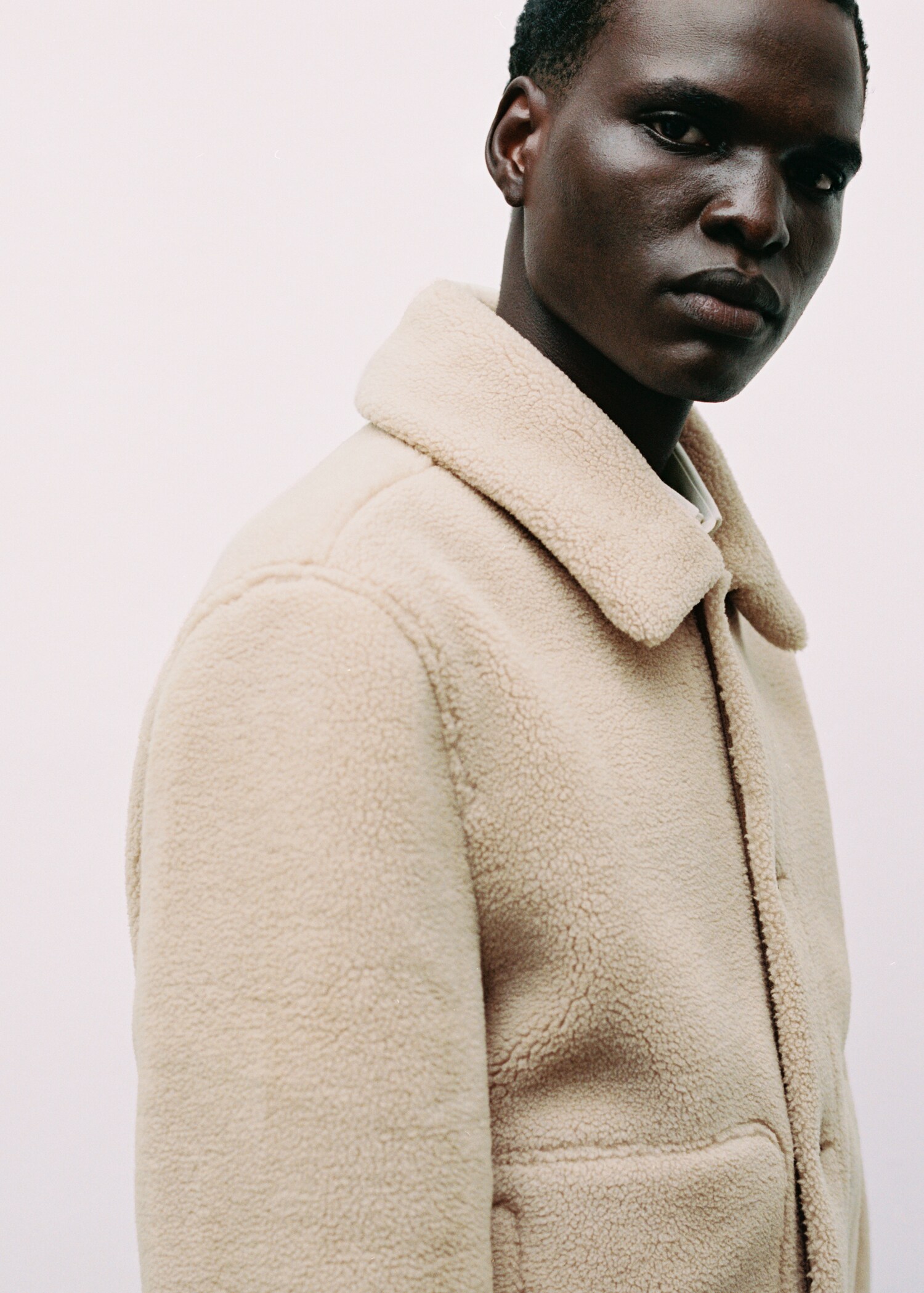 Veste moutonnée boutons regular-fit - Détail de l'article 3