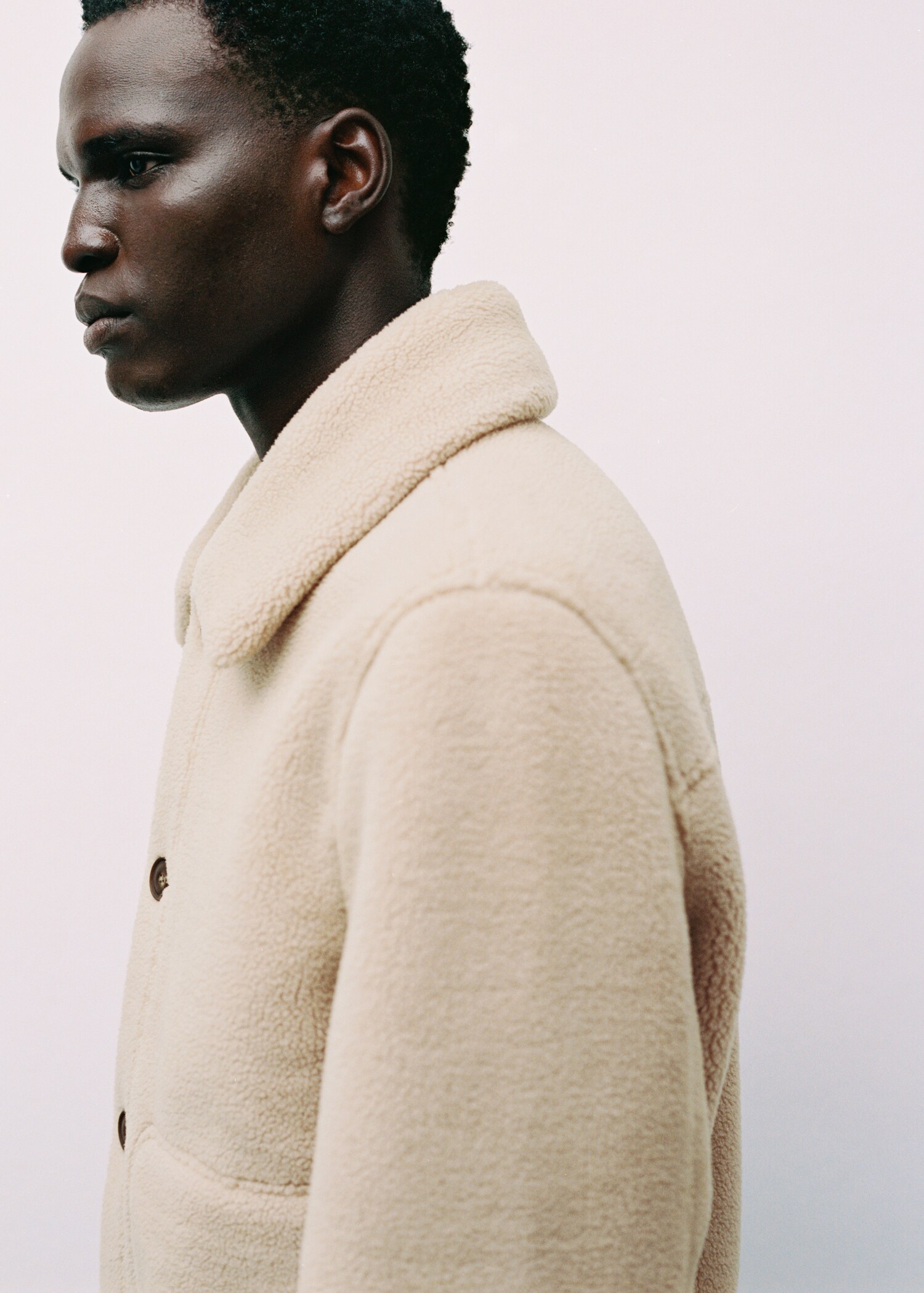 Veste moutonnée boutons regular-fit - Détail de l'article 5