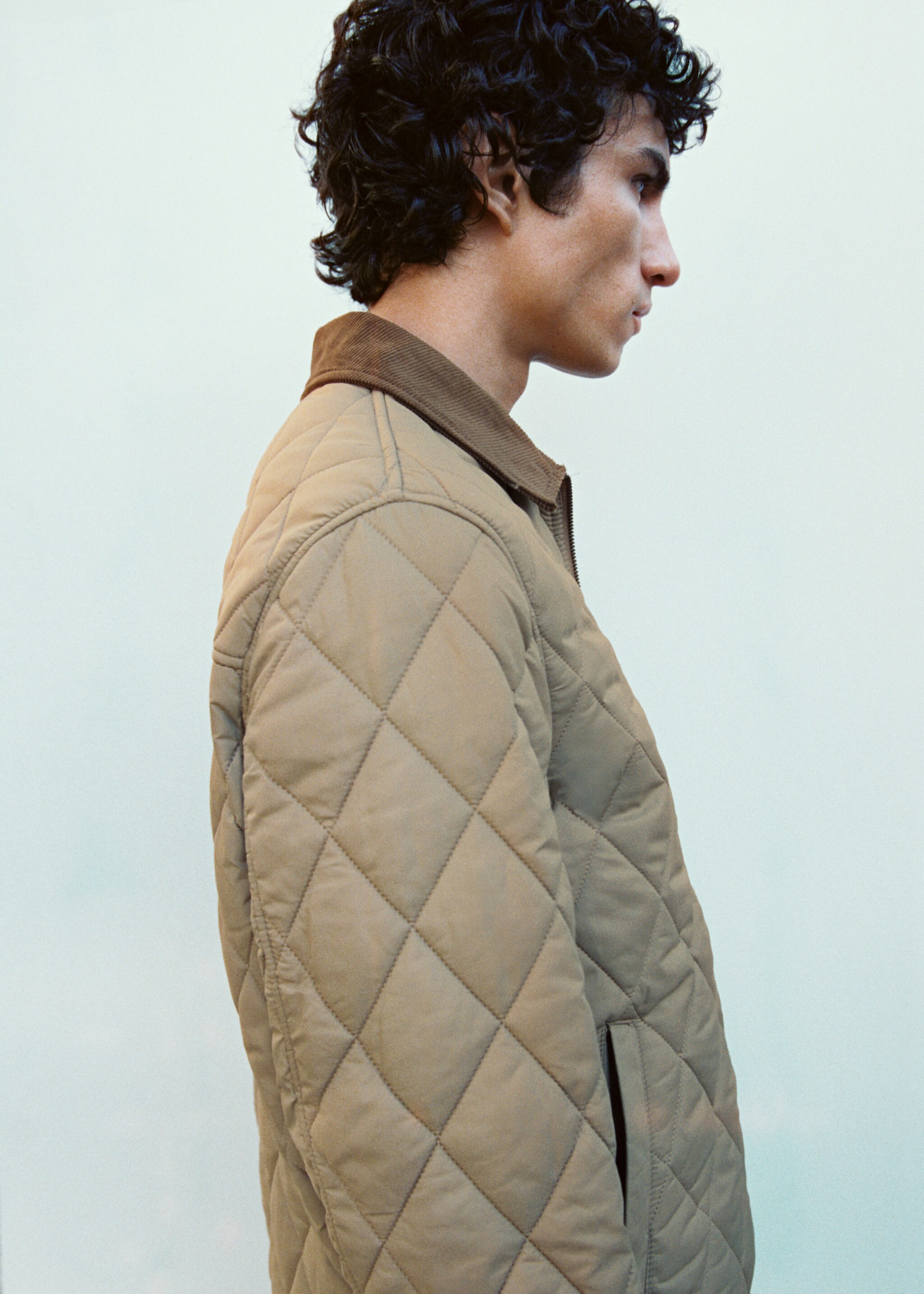 Chaqueta acolchada cuello pana - Detalle del artículo 3