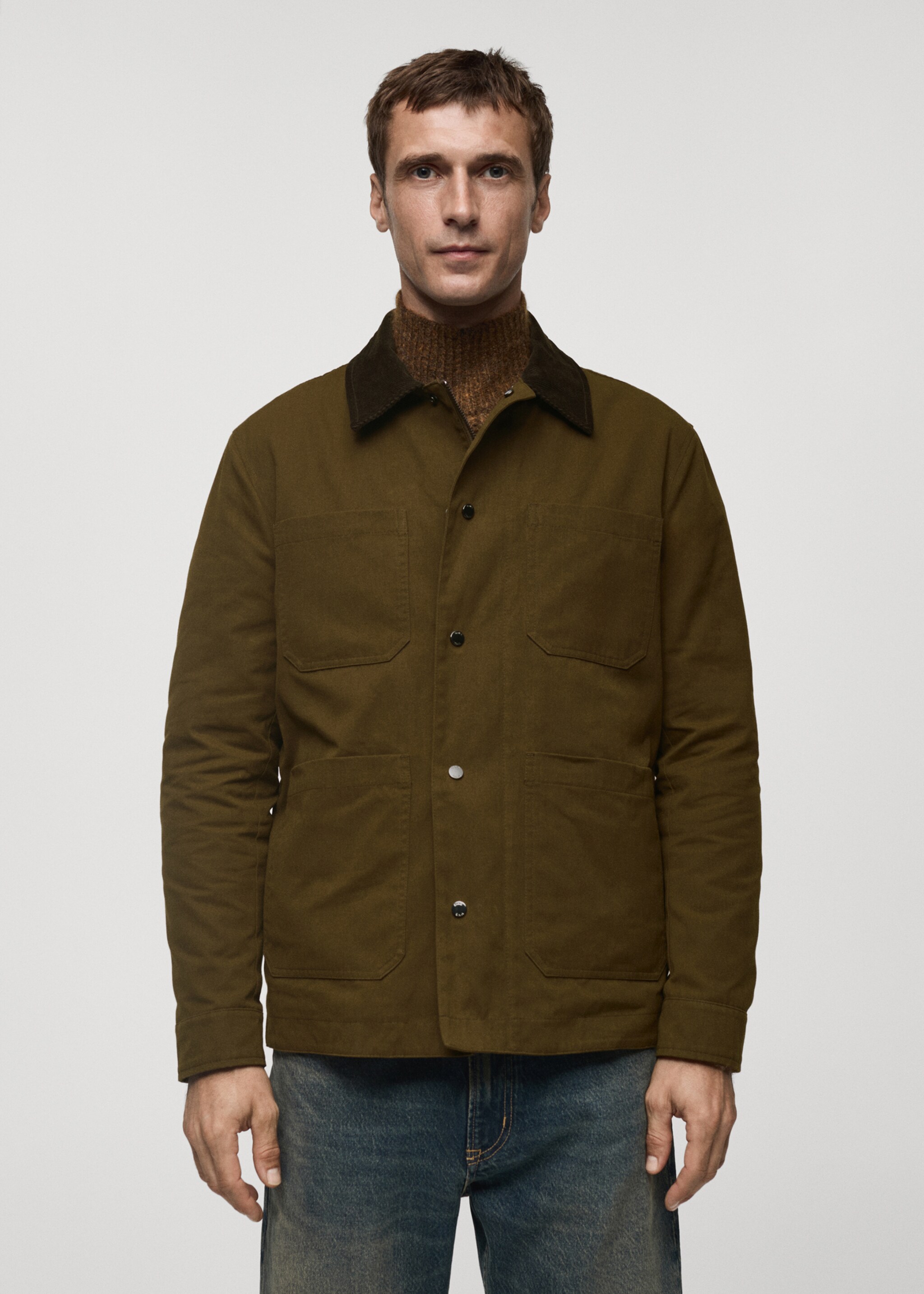 Cazadora algodón water repellent - Plano medio