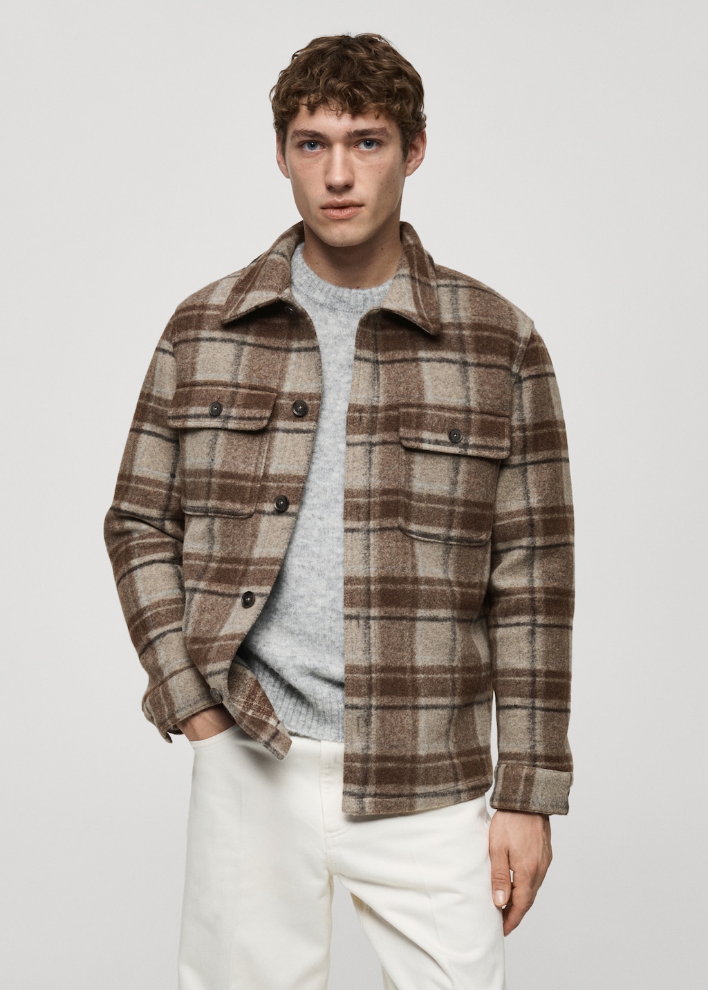 Check flannel overshirt