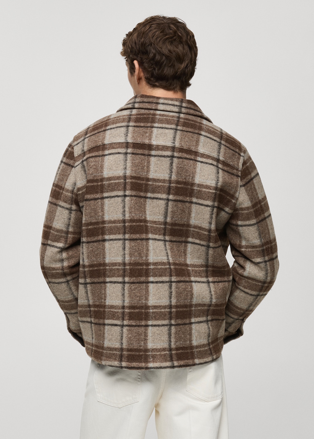 Mango plaid jacket clearance