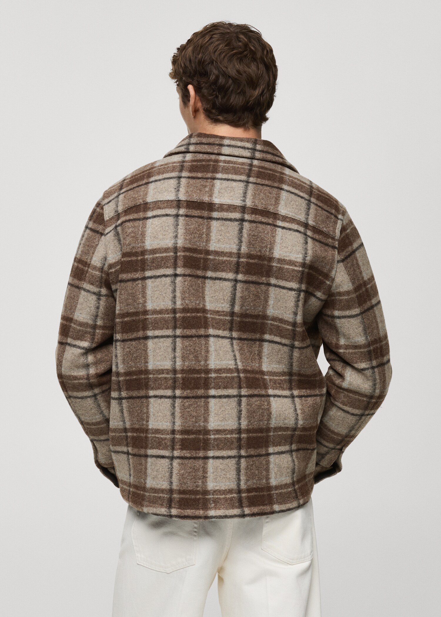 Check flannel overshirt - Reverse of the article