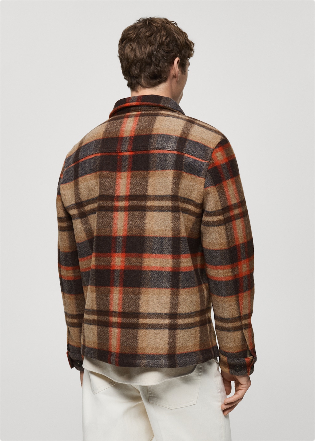 Sobrecamisa cuadros mango hotsell