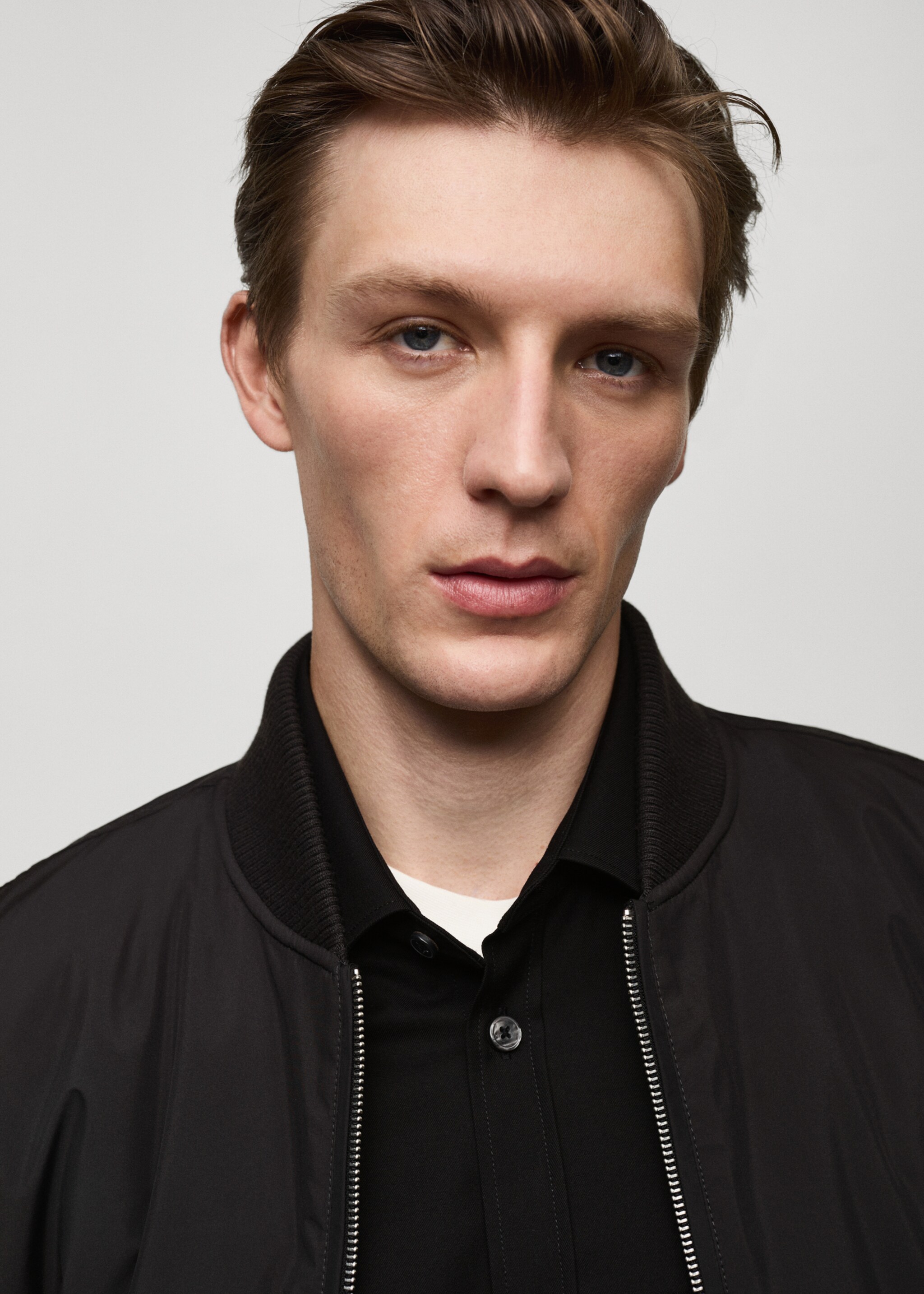 Regular fit quilted bomber - Details of the article 1