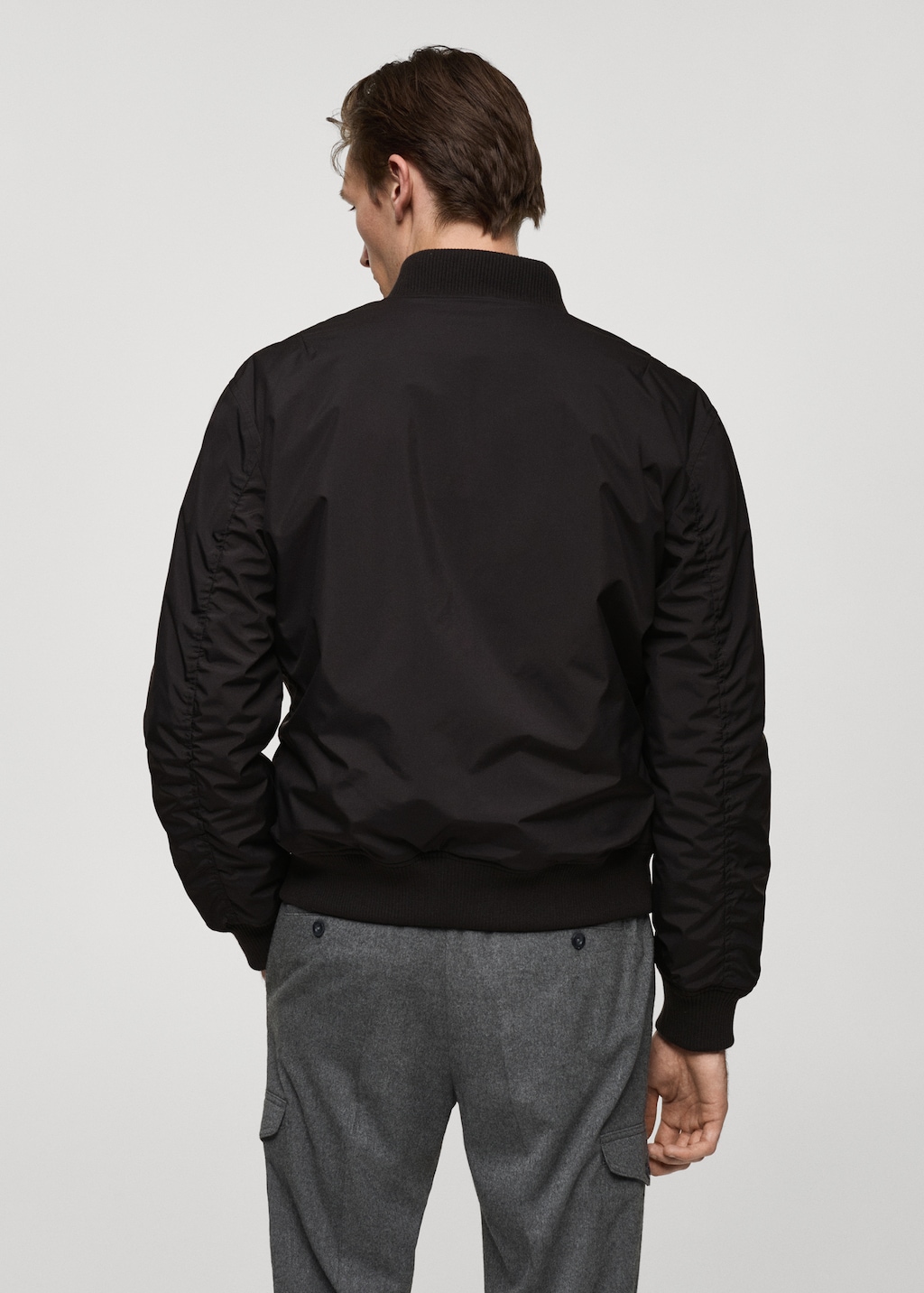 Mens quilted bomber jacket hot sale