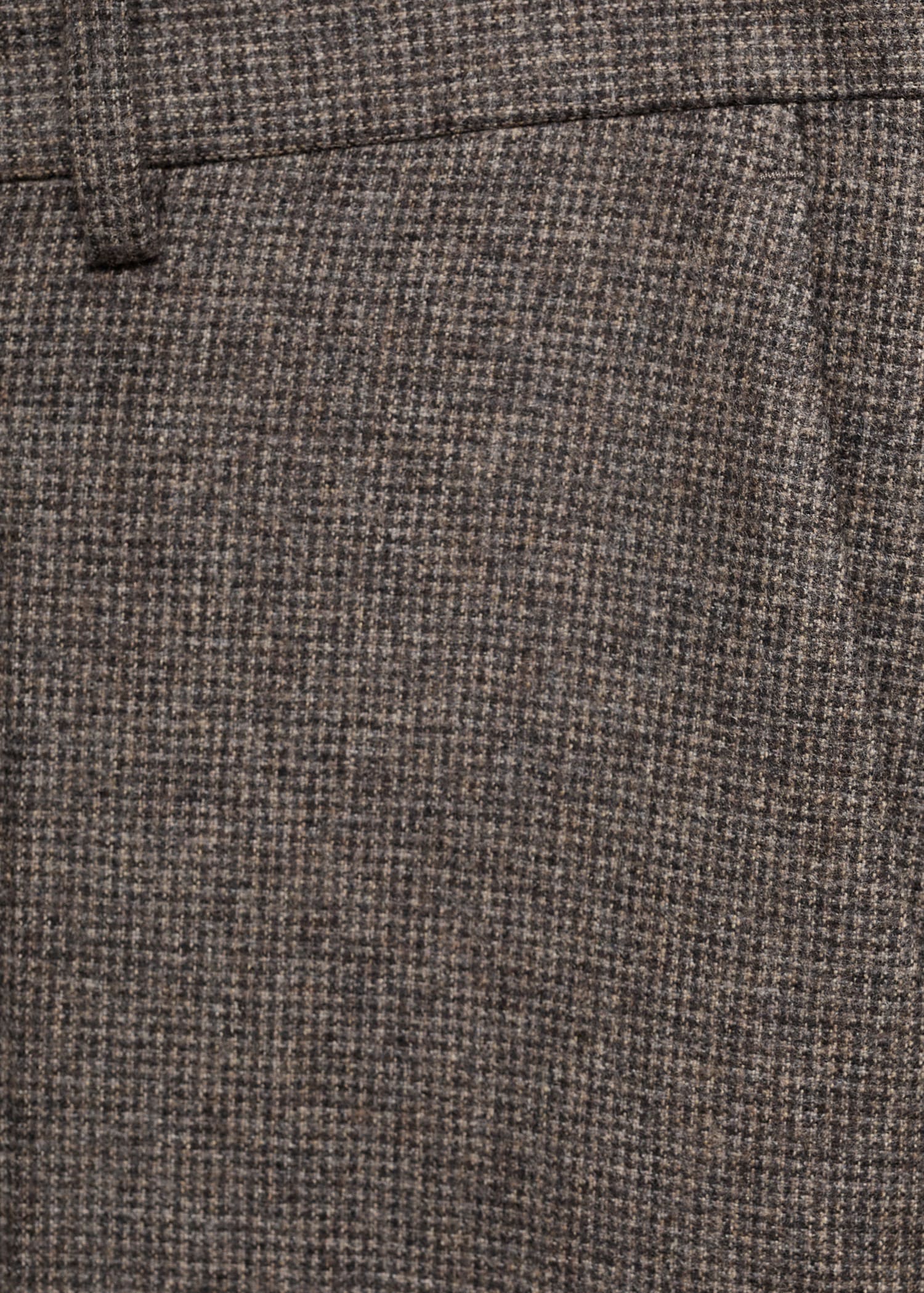Virgin wool micro-houndstooth trousers - Details of the article 8