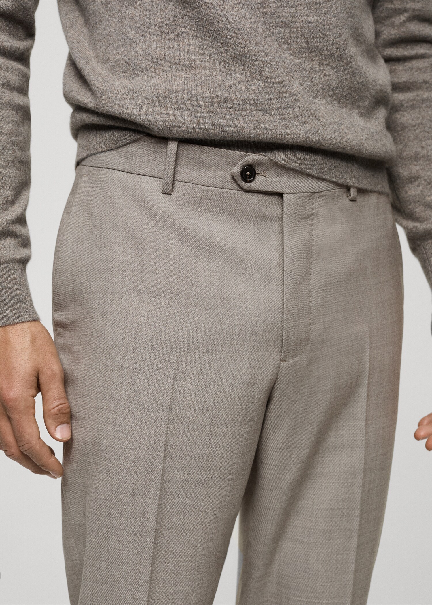 Pantalon 100 % laine vierge slim-fit - Détail de l'article 1