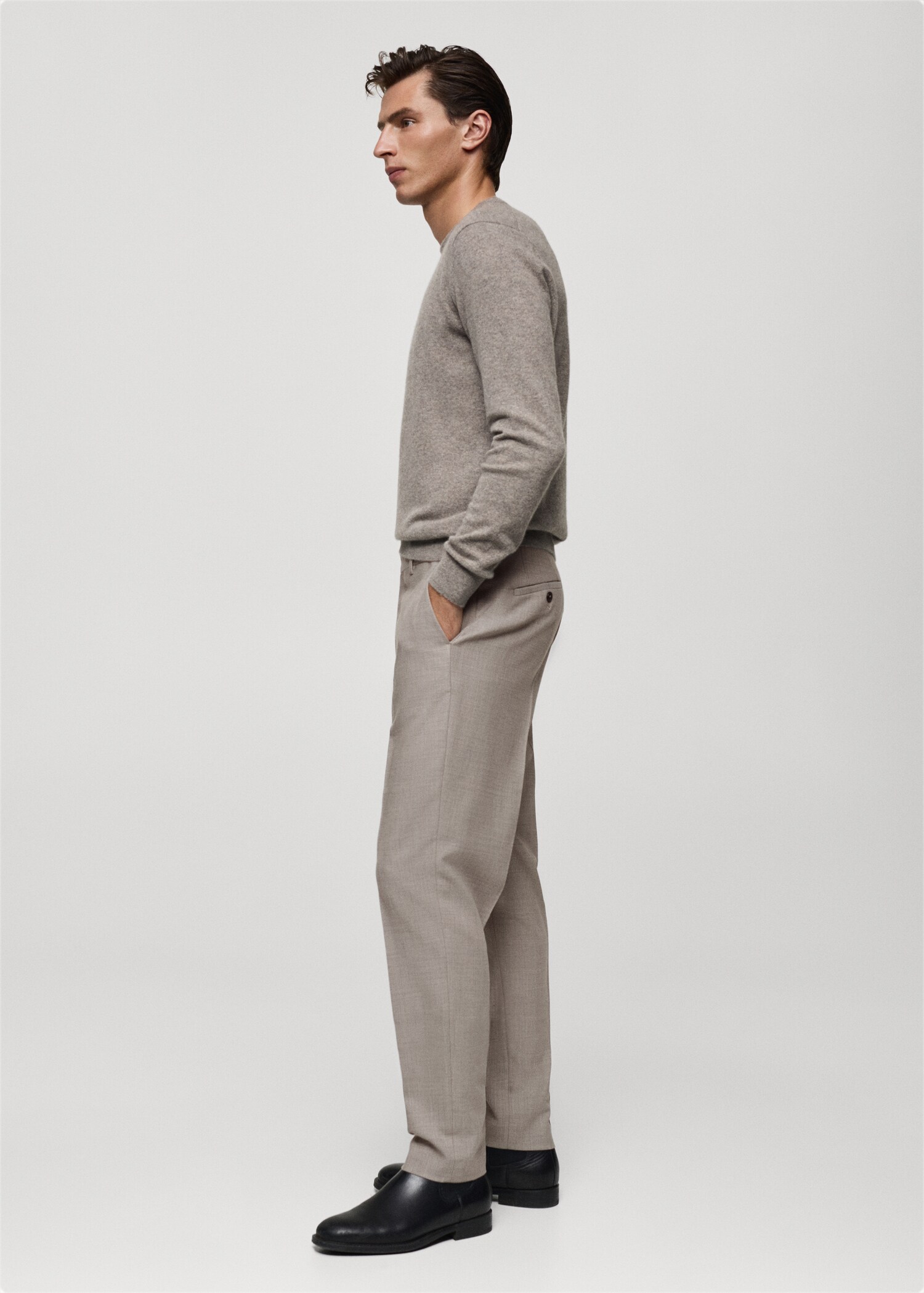 Pantalon 100 % laine vierge slim-fit - Détail de l'article 2