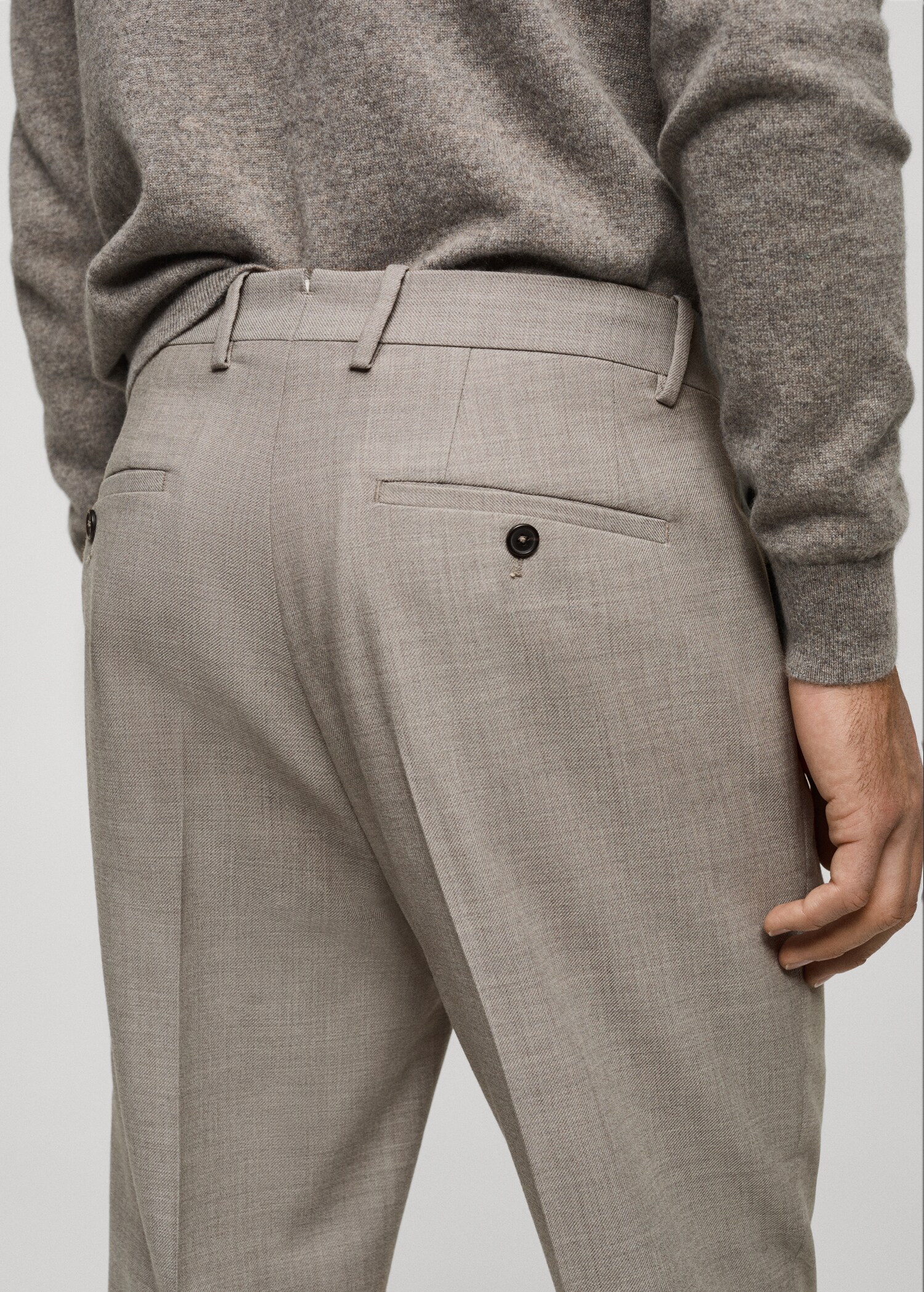 Pantalon 100 % laine vierge slim-fit - Détail de l'article 6