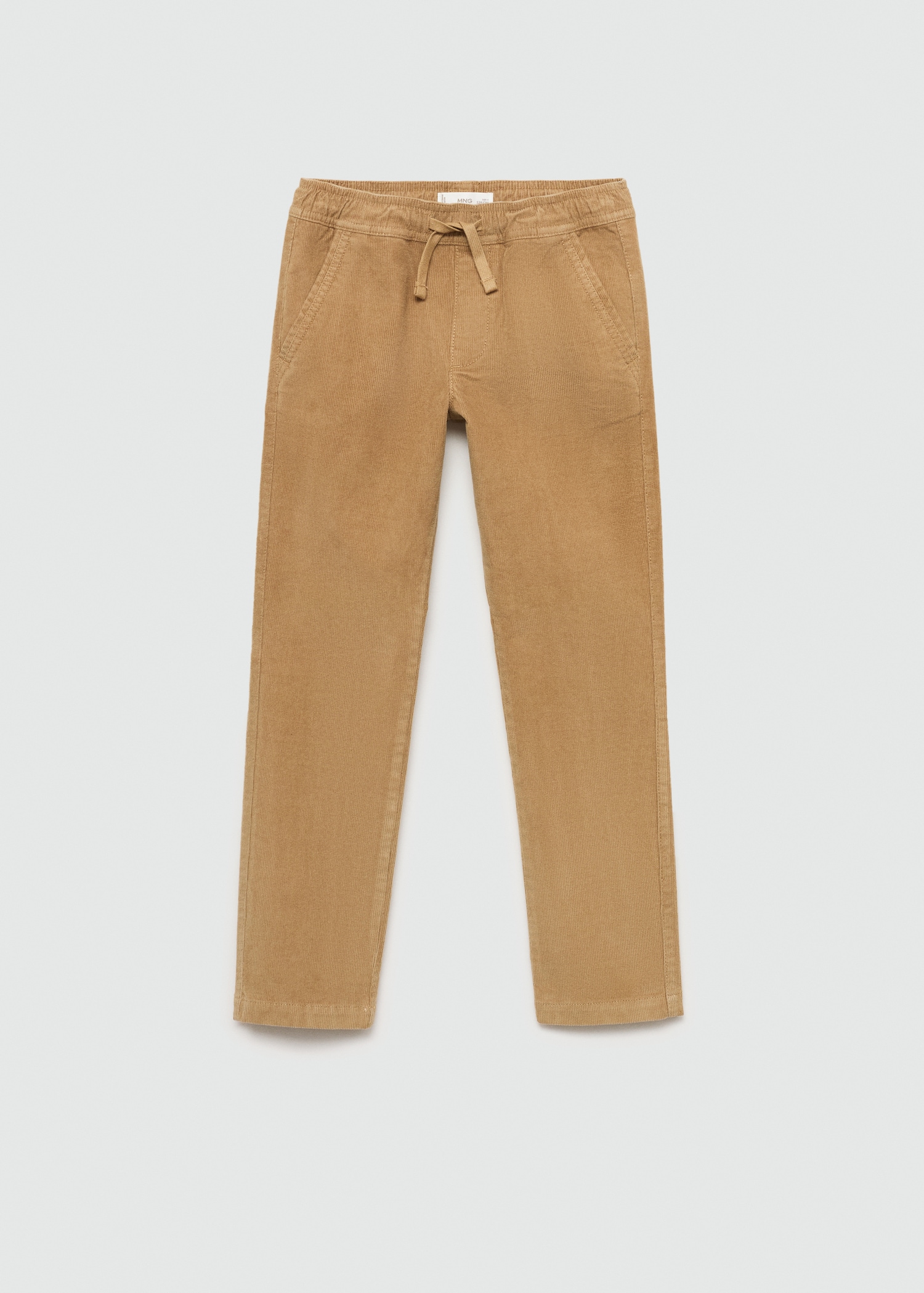 Corduroy trousers with elastic waist - Article without model