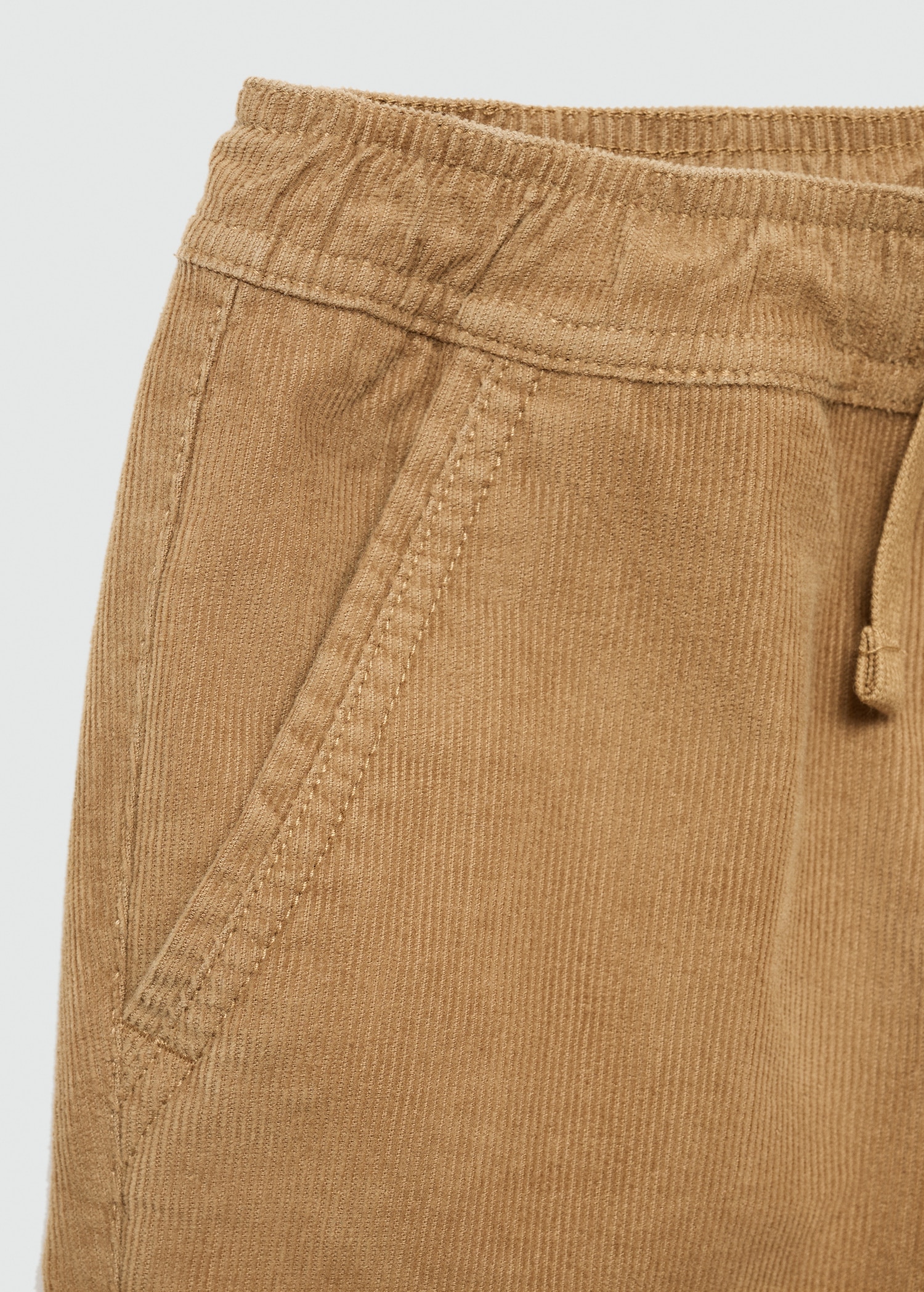 Corduroy trousers with elastic waist - Details of the article 8