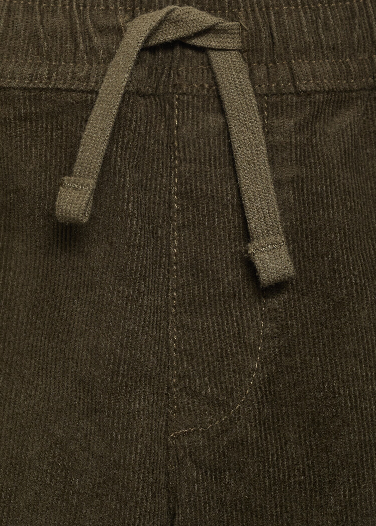 Pantalon velours côtelé taille élastique - Détail de l'article 8