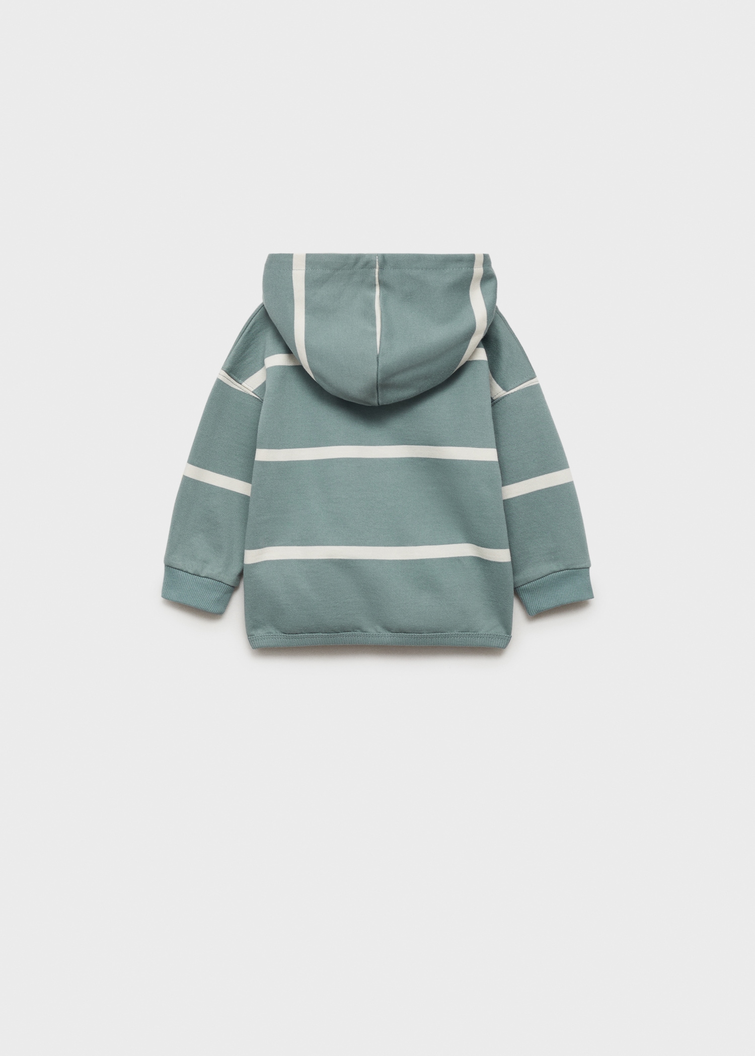 Striped hooded sweatshirt - Reverse of the article