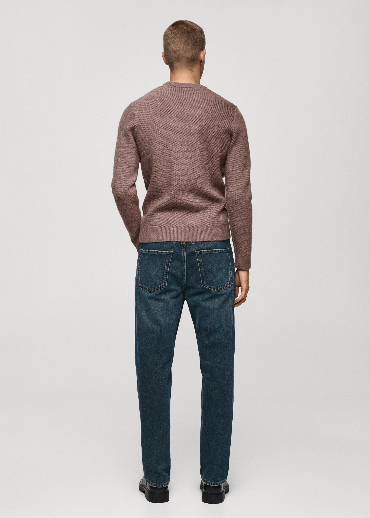 Regular-fit knitted sweater - Reverse of the article