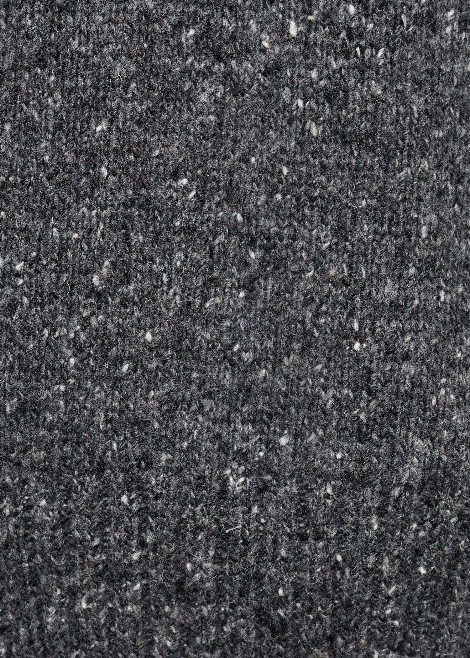 Marbled wool knitted polo shirt - Details of the article 0