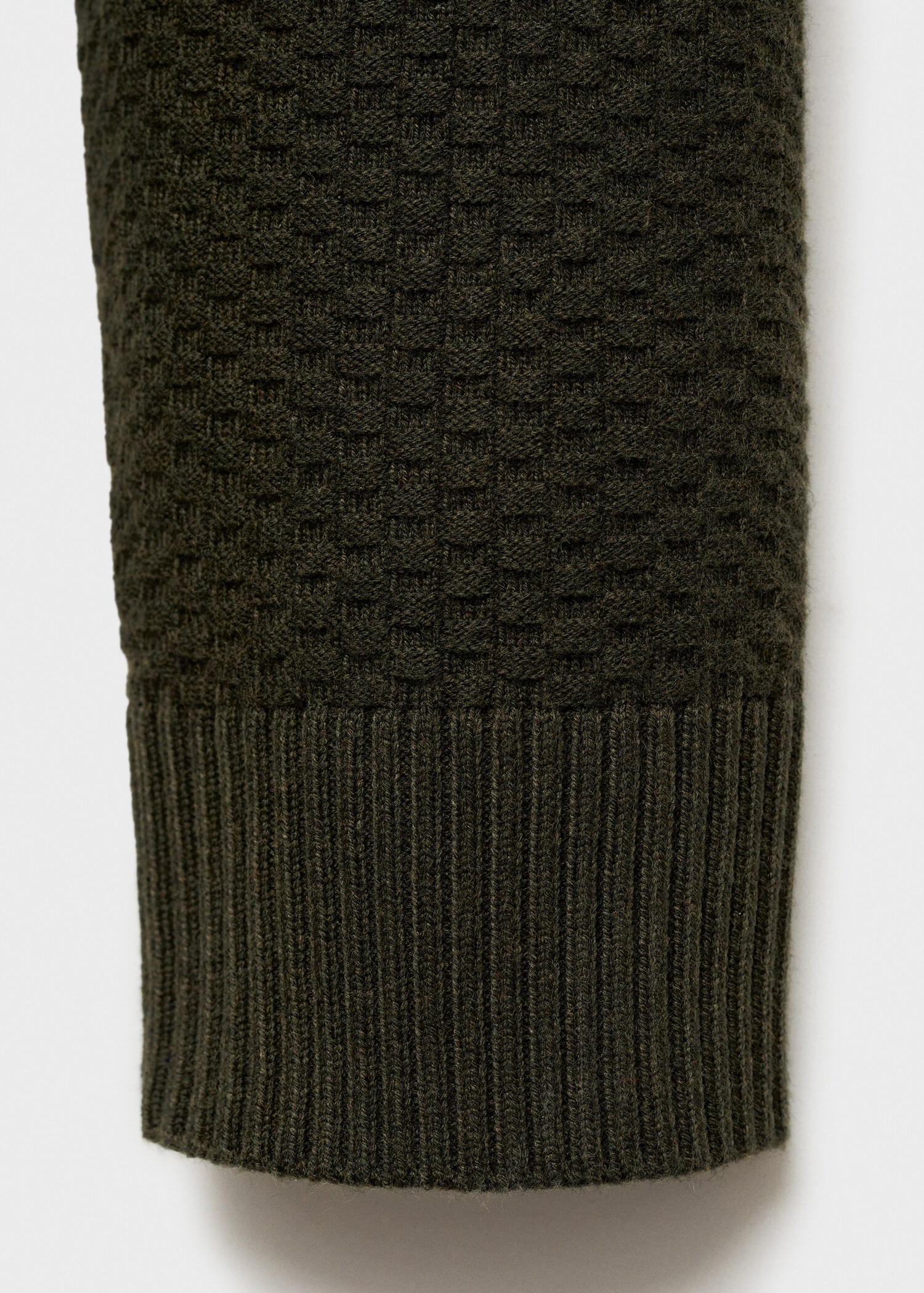 Cotton-blend structured polo sweater - Details of the article 0