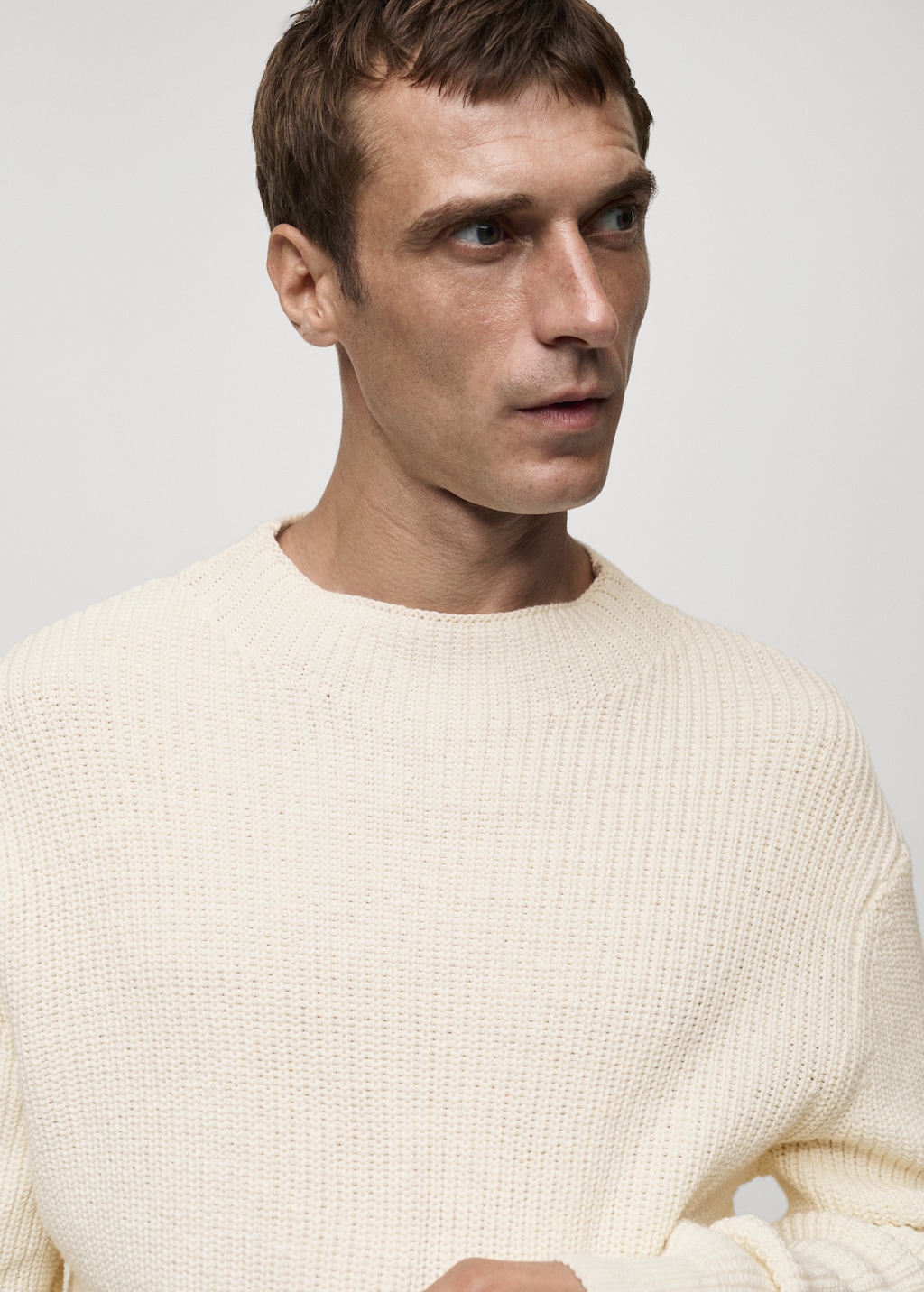 Knitted cotton sweater Men MANGO Canada