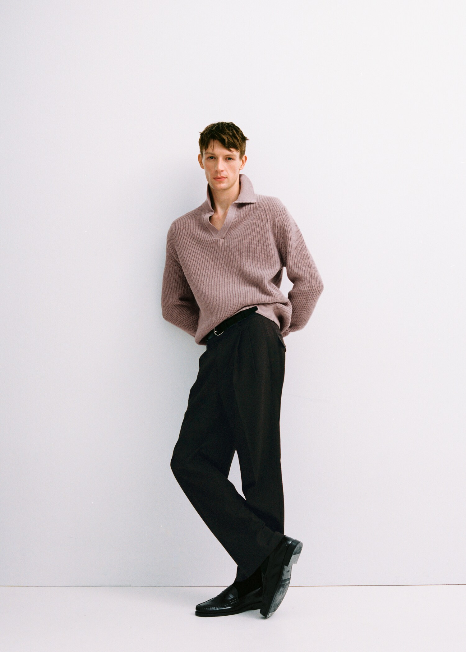 Cotton knitted polo shirt - Details of the article 3