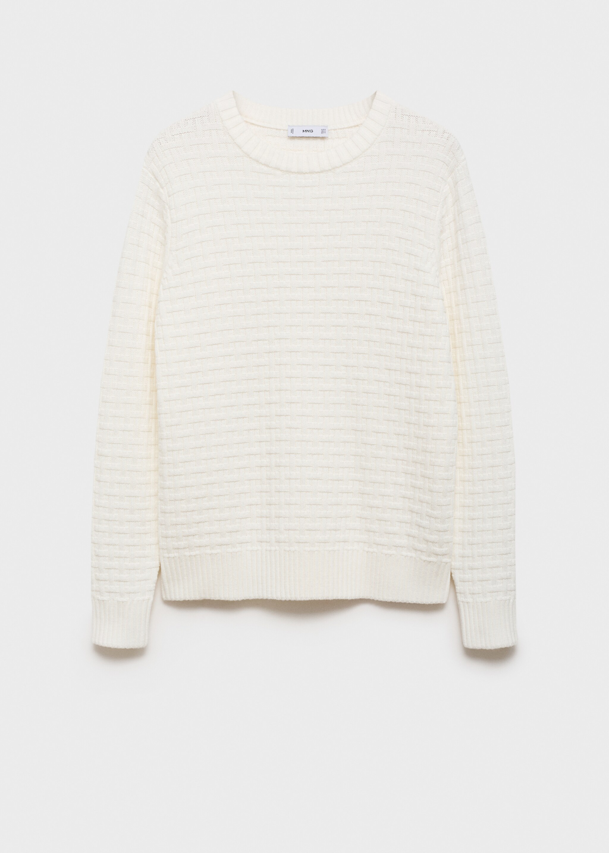 Crossed knit sweater - Article without model