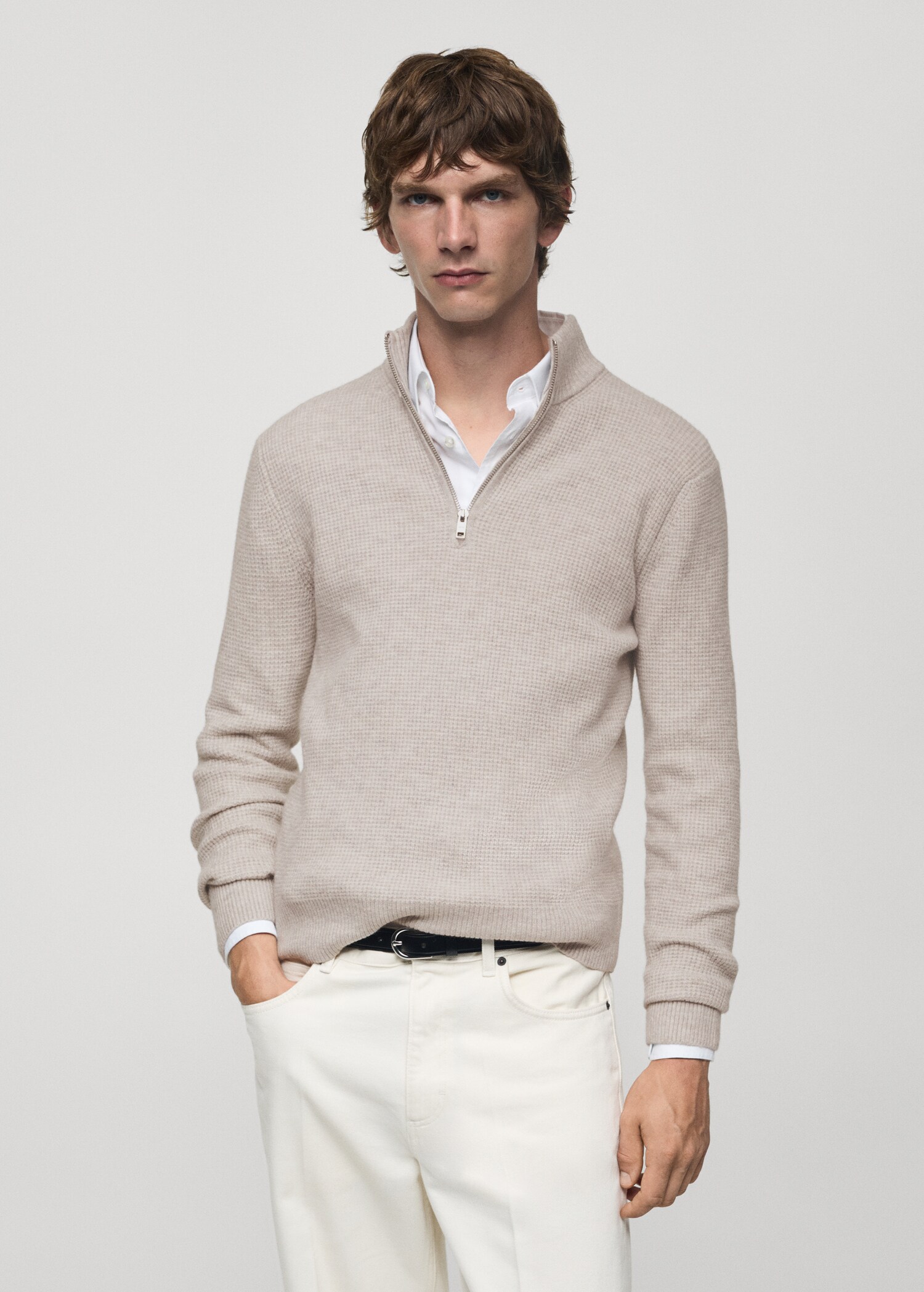 Jersey punto cuello perkins - Plano medio
