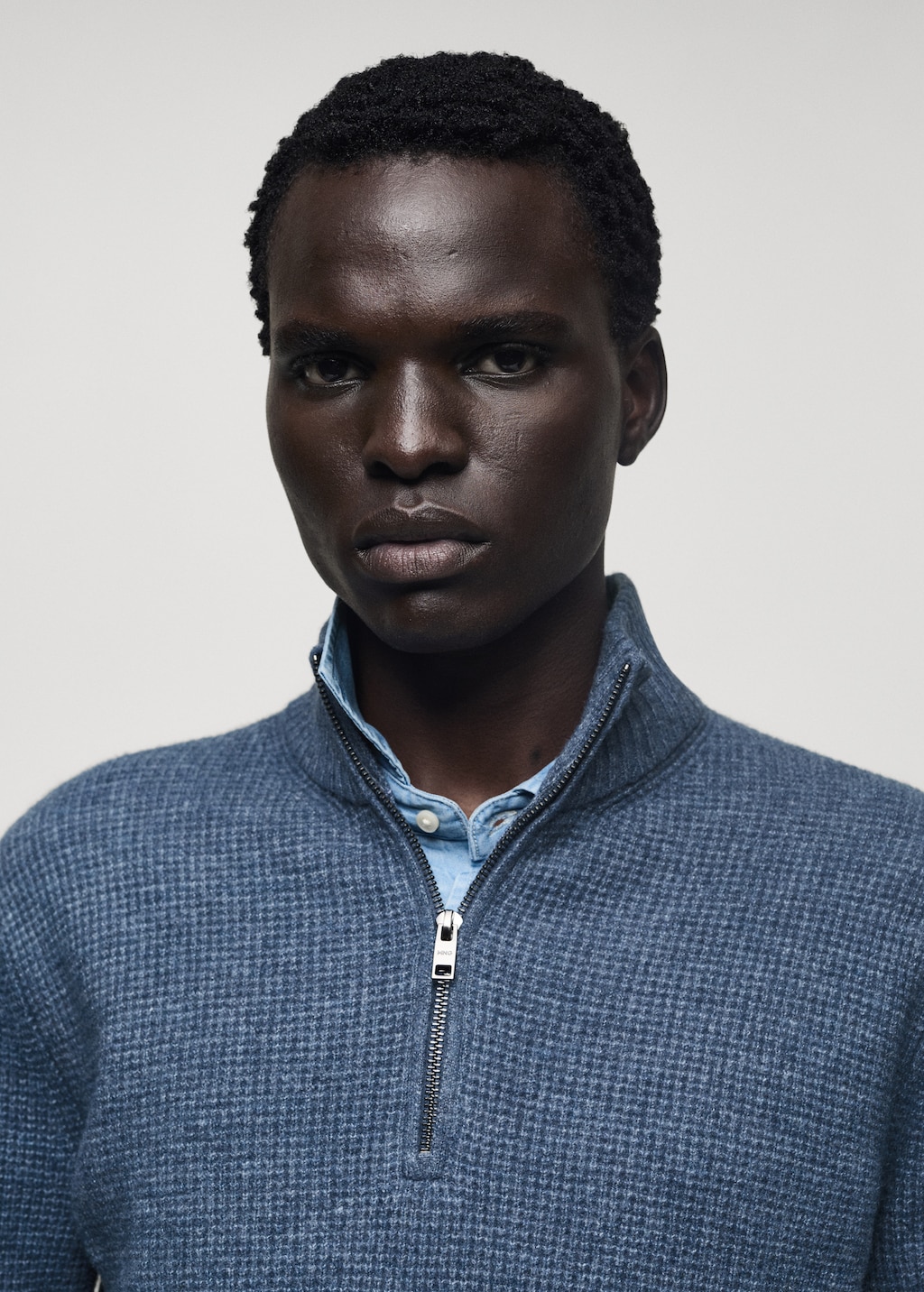 Knitted sweater with perkins neck - Men | MANGO USA Knitted sweater with perkins neck - Men | MANGO USA