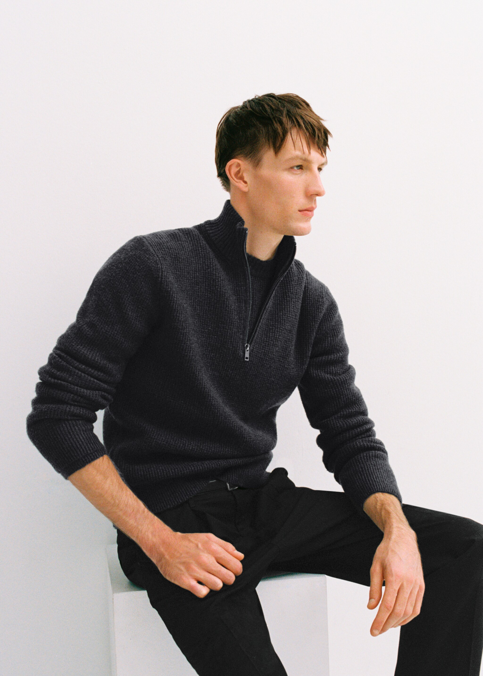 Perkins-neck knitted sweater - Details of the article 3