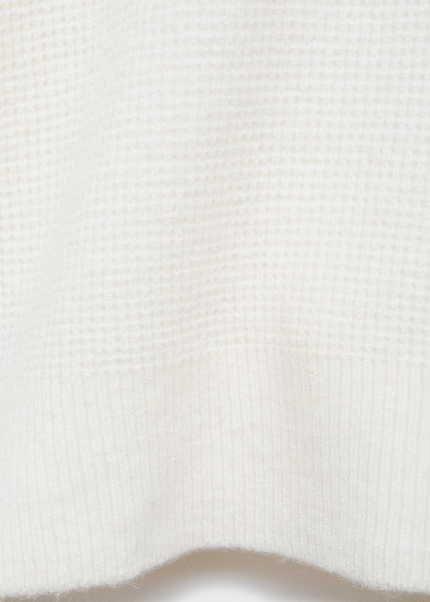 Knitted structured check polo sweater - Details of the article 0