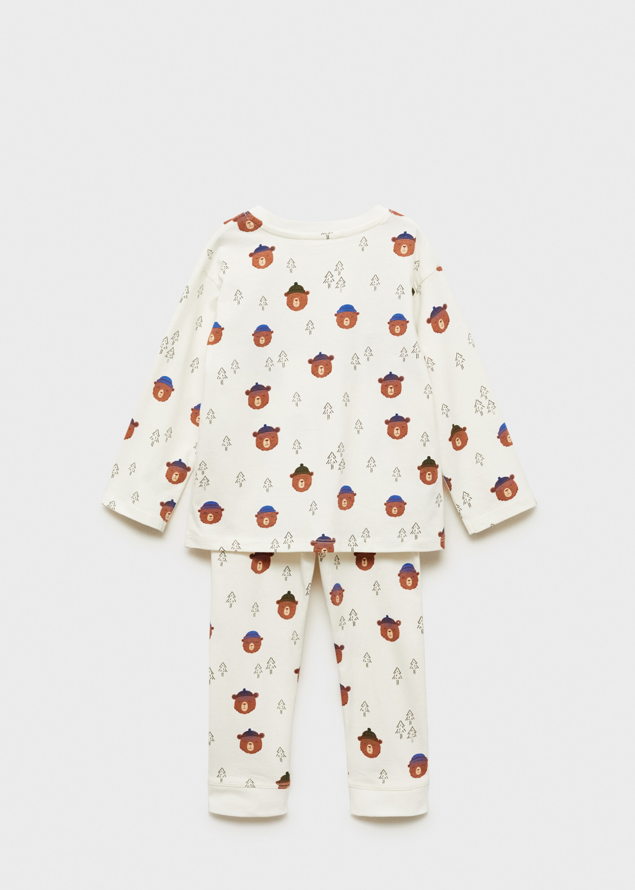 Pijama largo navideño - Reverso del artículo