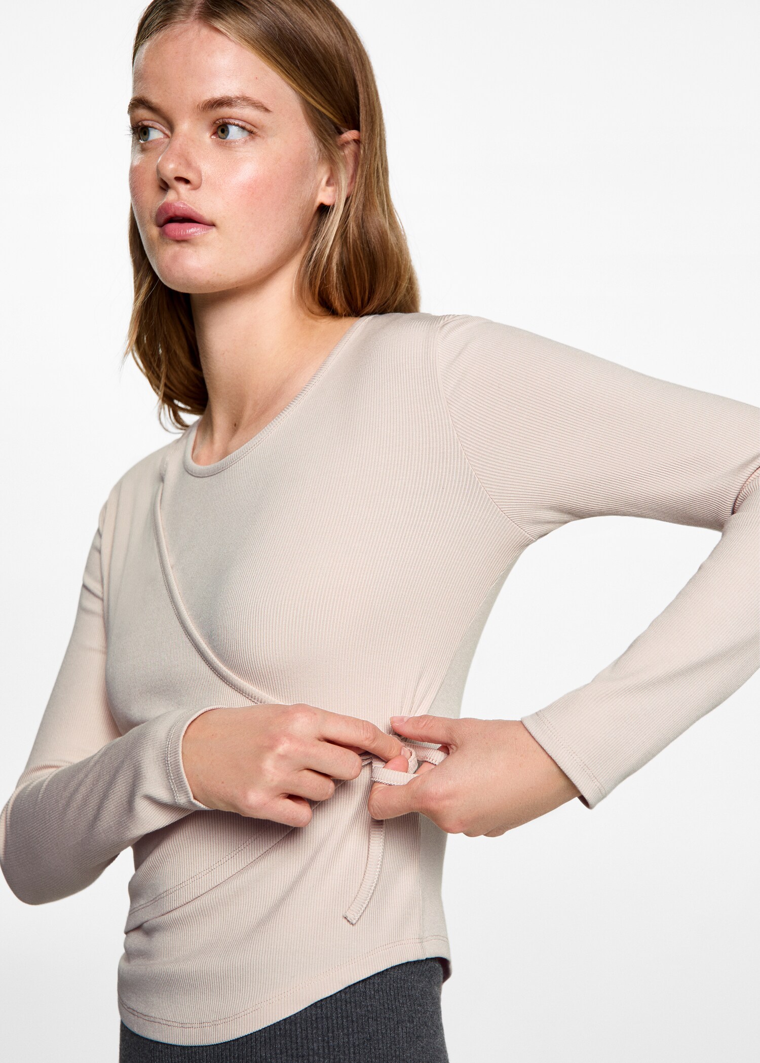 Wrap bow t-shirt - Details of the article 2