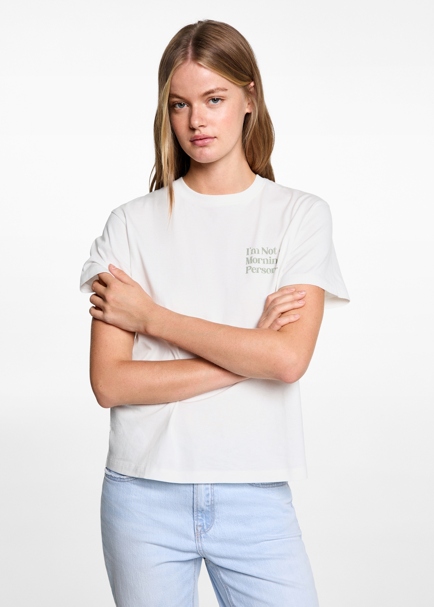 T-shirt coton imprimé - Plan moyen