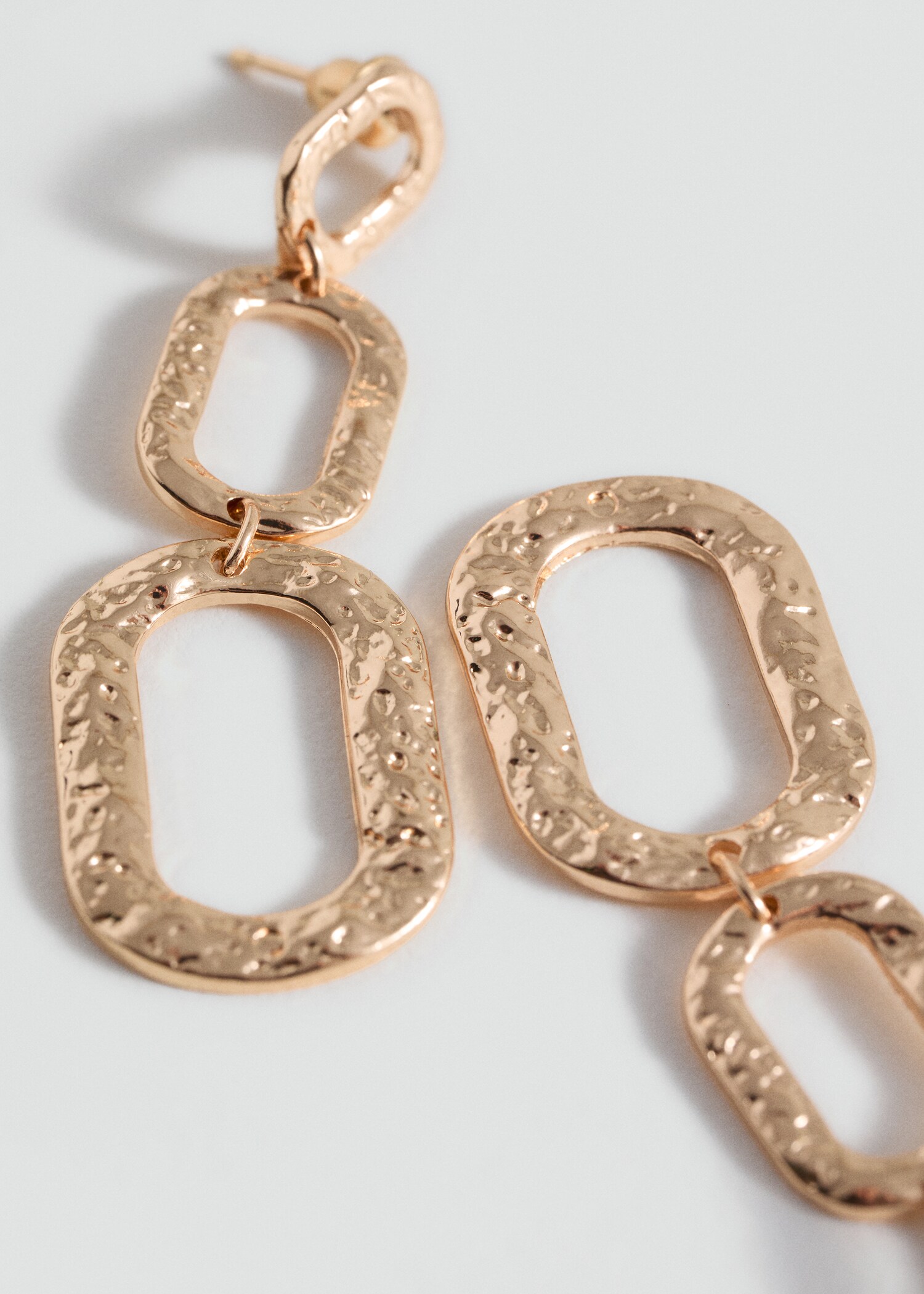 Hoop pendant earrings - Medium plane