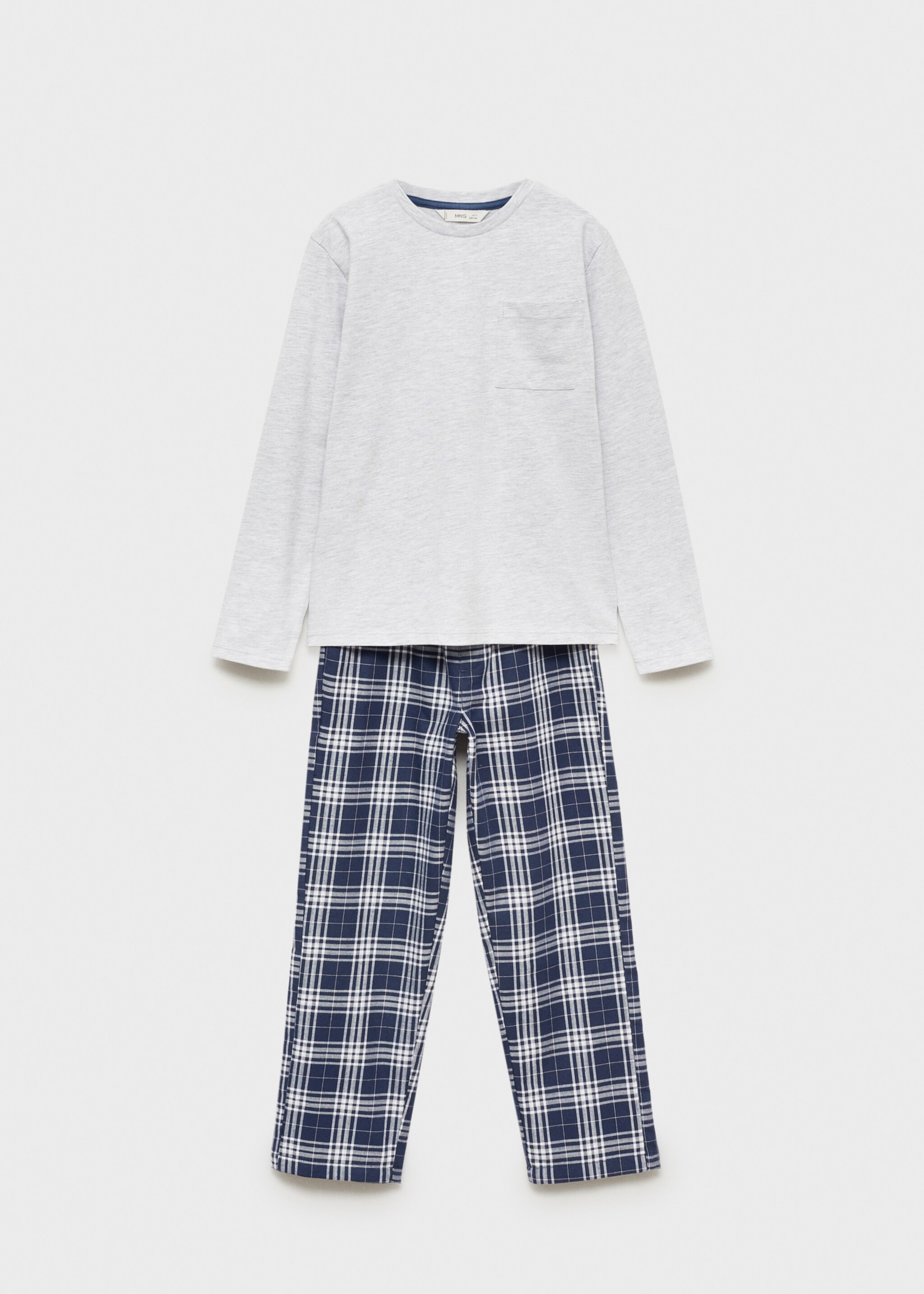 Checked cotton pyjamas - Article without model