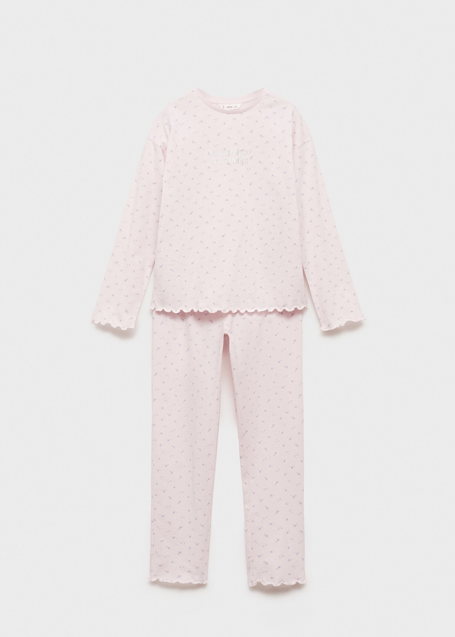 Tryckt lång pyjamas - Artikel utan modell