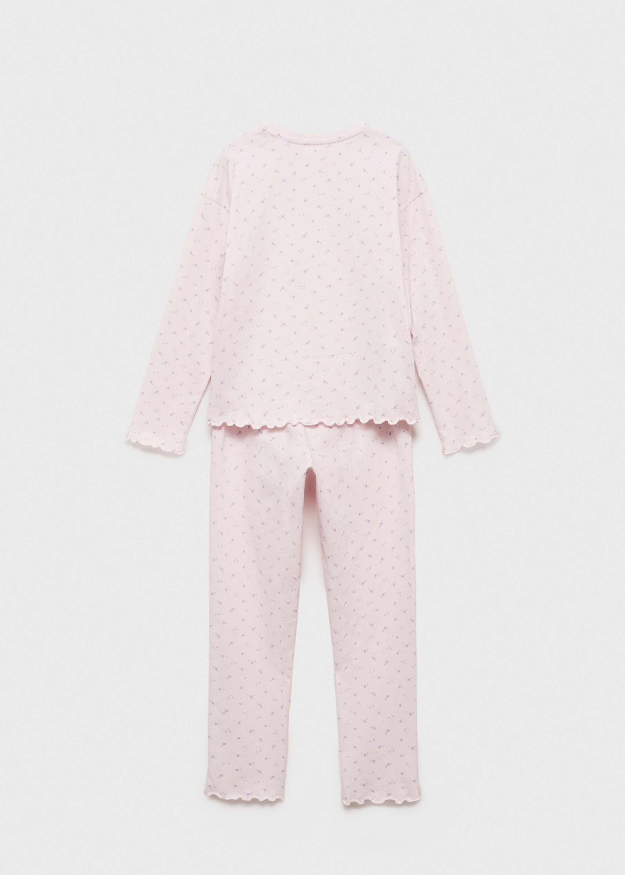 Tryckt lång pyjamas - Artikelns baksida