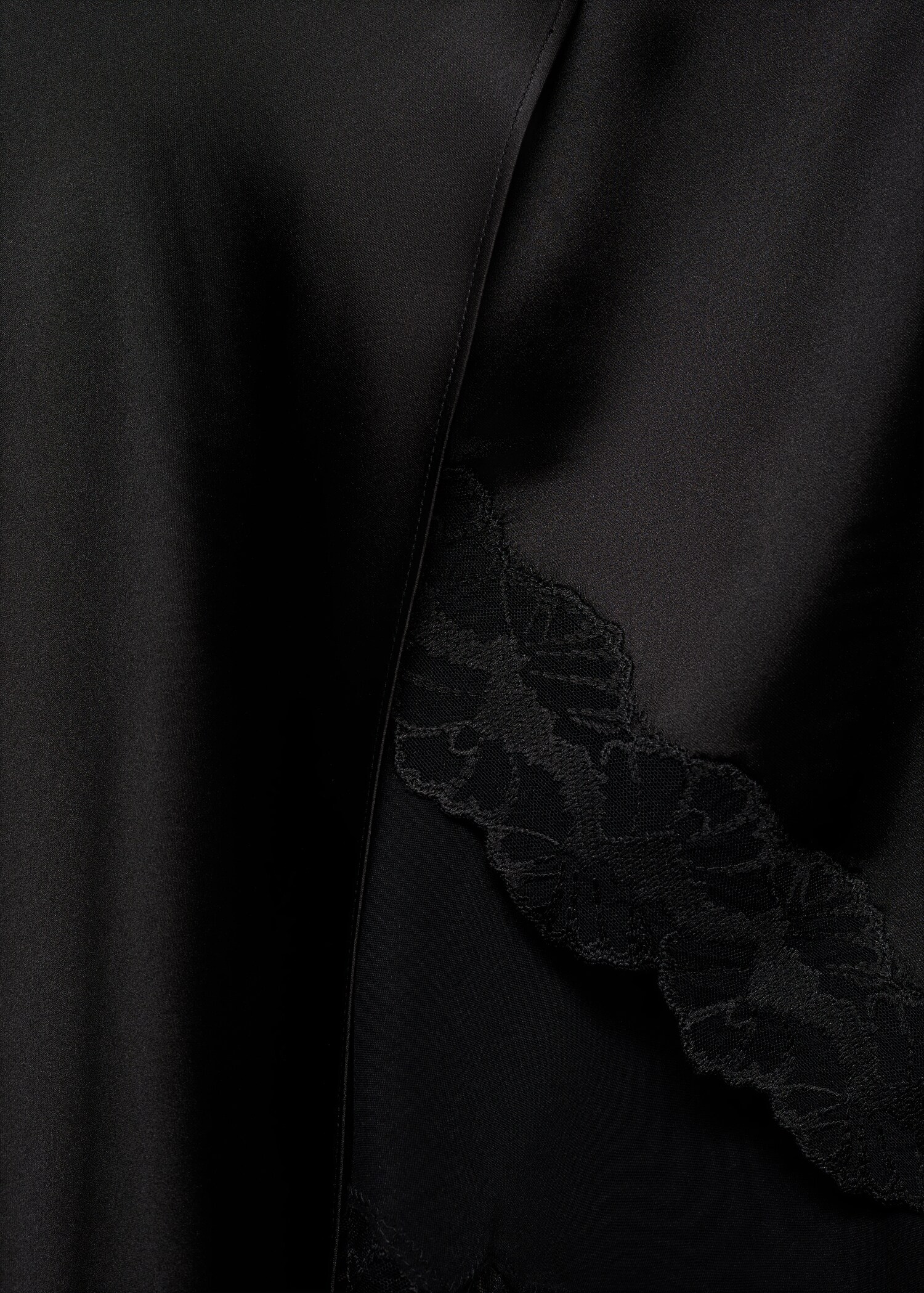 Satin asymmetric skirt - Details of the article 8