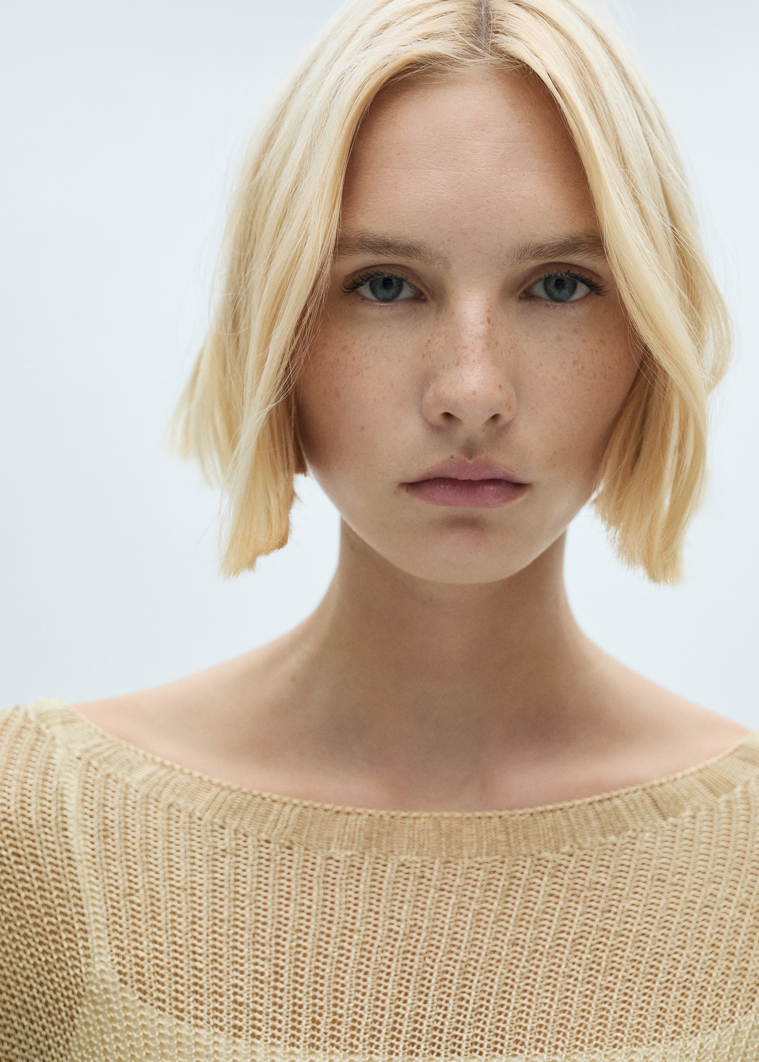 Boat neck lurex sweater - Details of the article 1