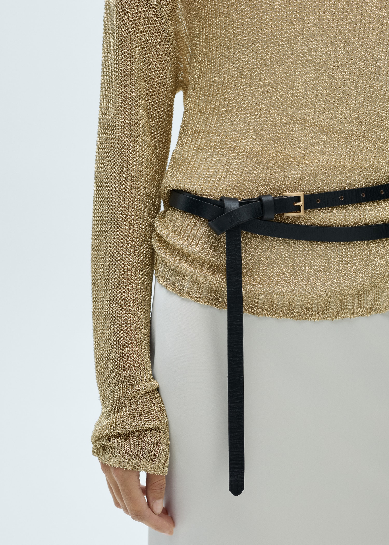 Boat neck lurex sweater - Details of the article 6