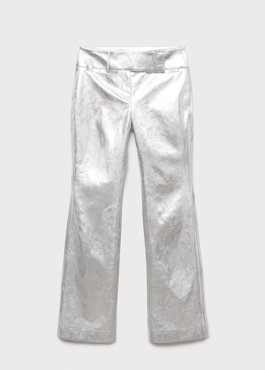 Metallic straight fit pants Women MANGO USA