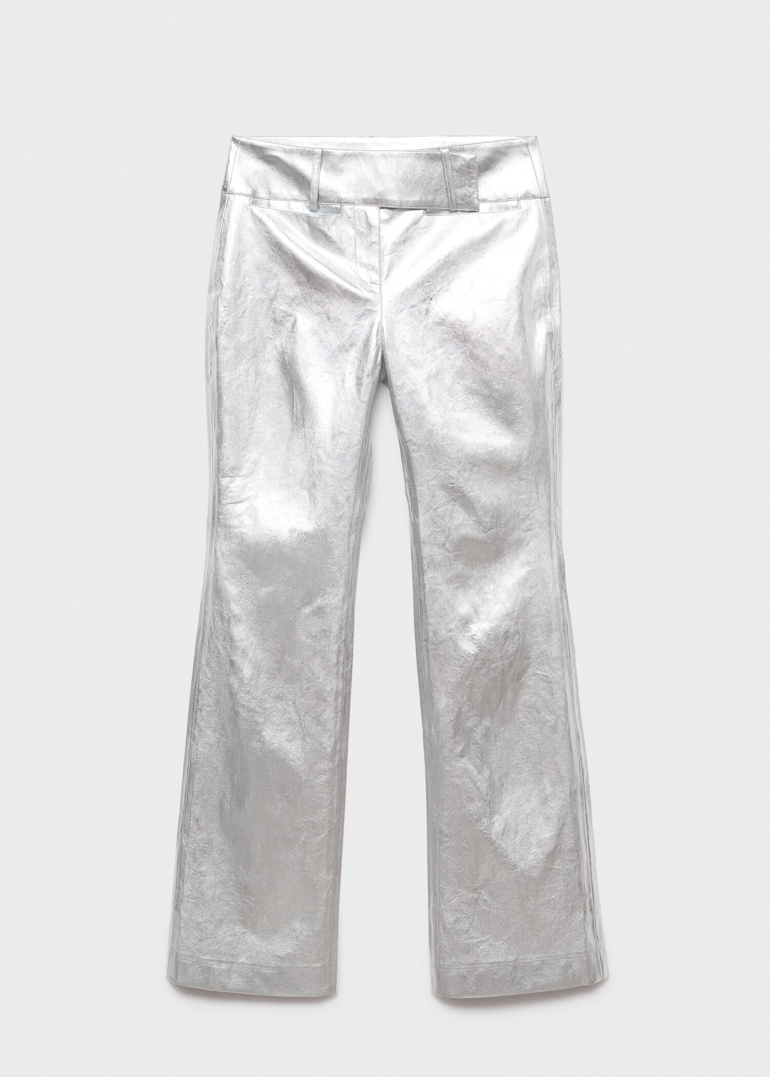 Metallic straight-fit pants - Article without model