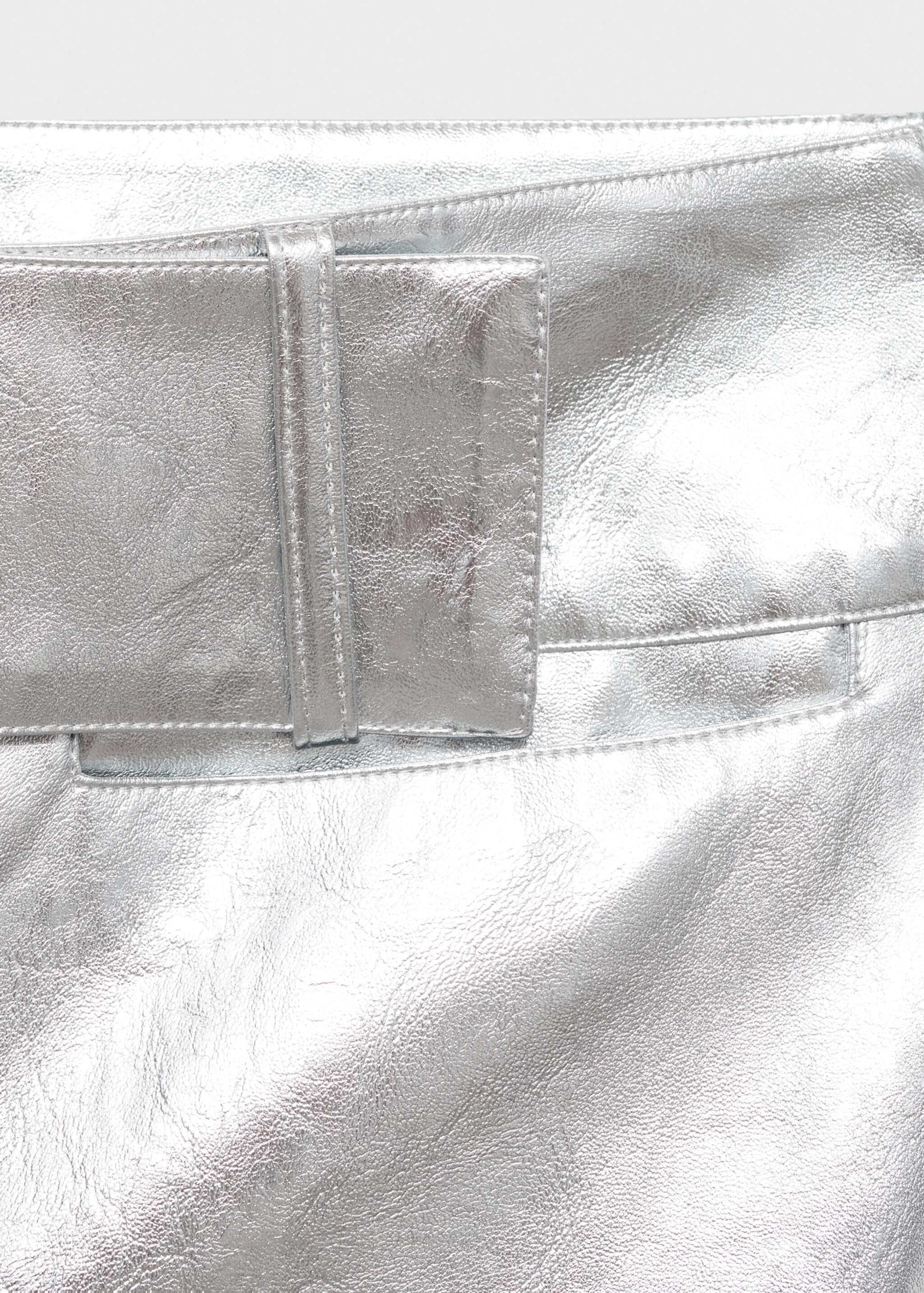 Pantalón recto metalizado - Detalle del artículo 0